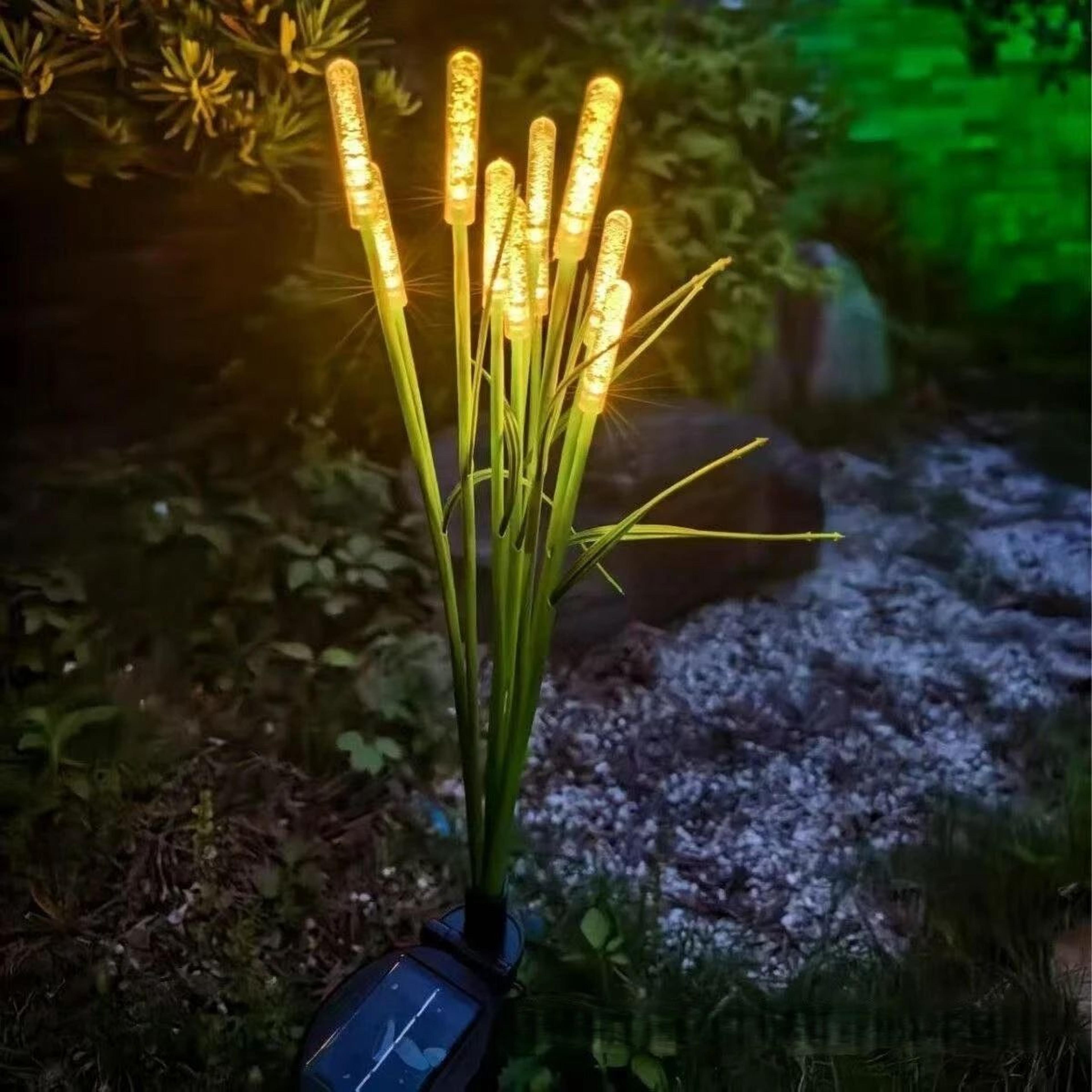 Solar Reed Glow Lights  Solar Garden Lights For Pathways Ponds  Patios 7