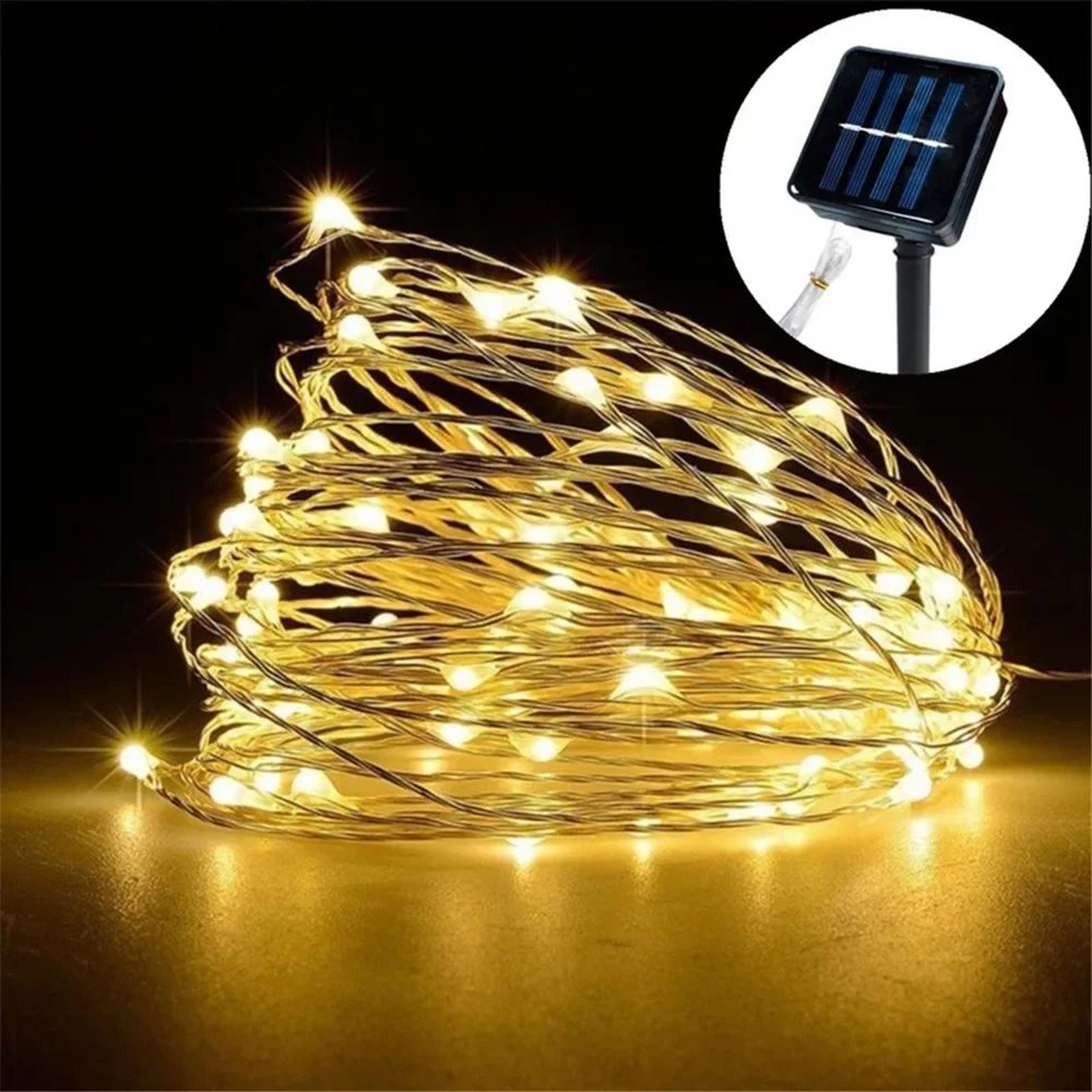 12M 100 LED Solar String Lights  Waterproof Outdoor Fairy Lights 0
