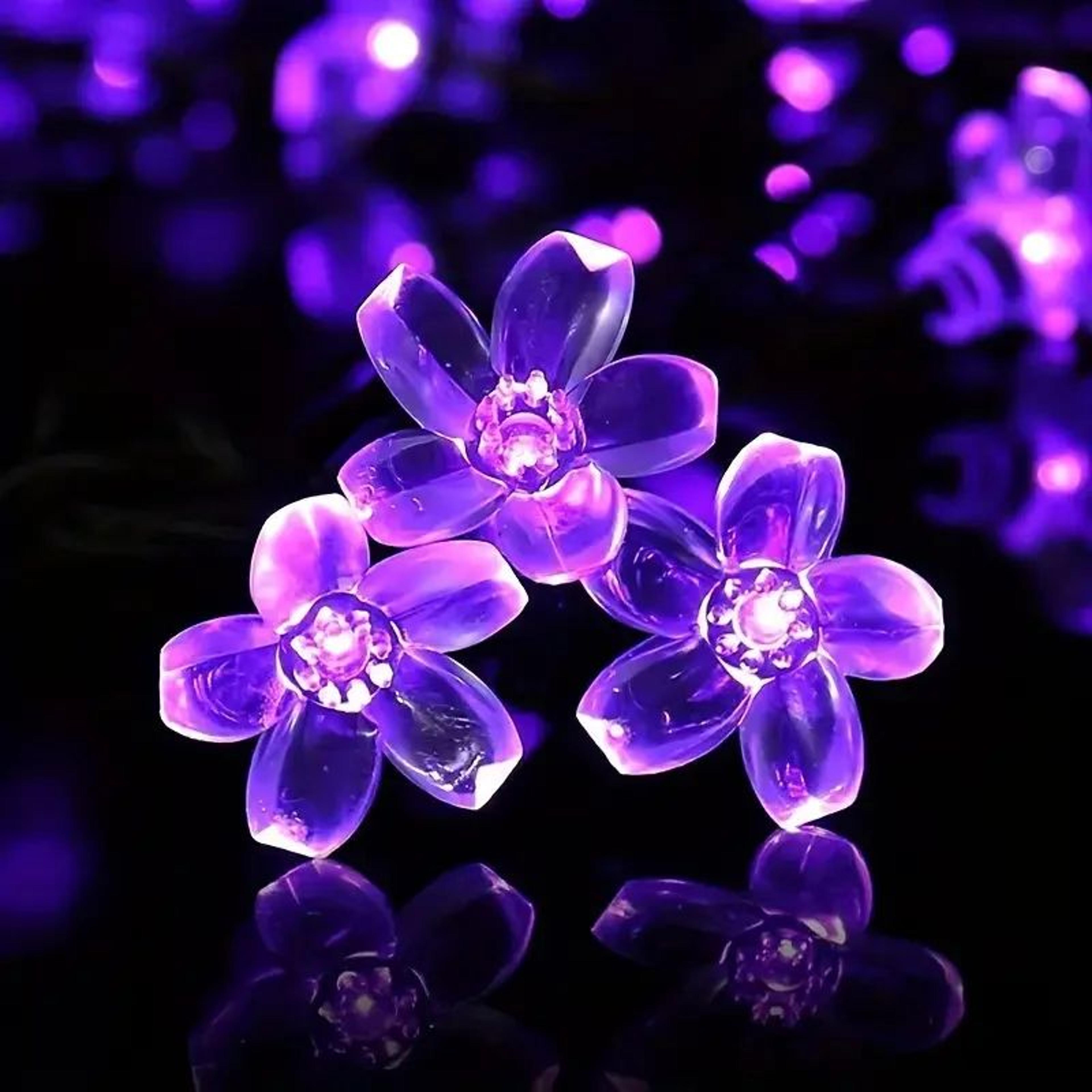 Luminous Sakura Solar Cherry Blossom String Lights For Outdoor Garden Decor 5