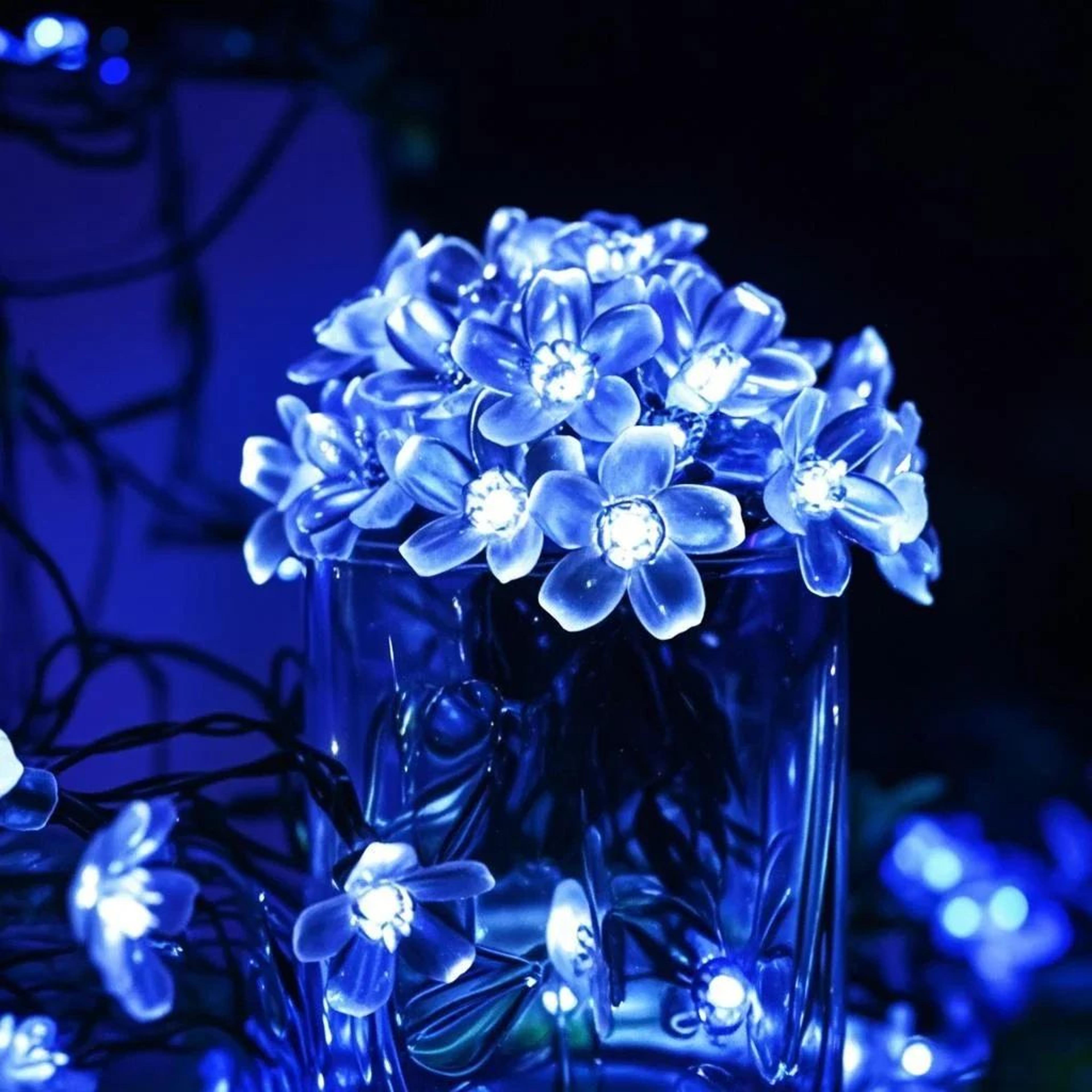 Luminous Sakura Solar Cherry Blossom String Lights For Outdoor Garden Decor 8