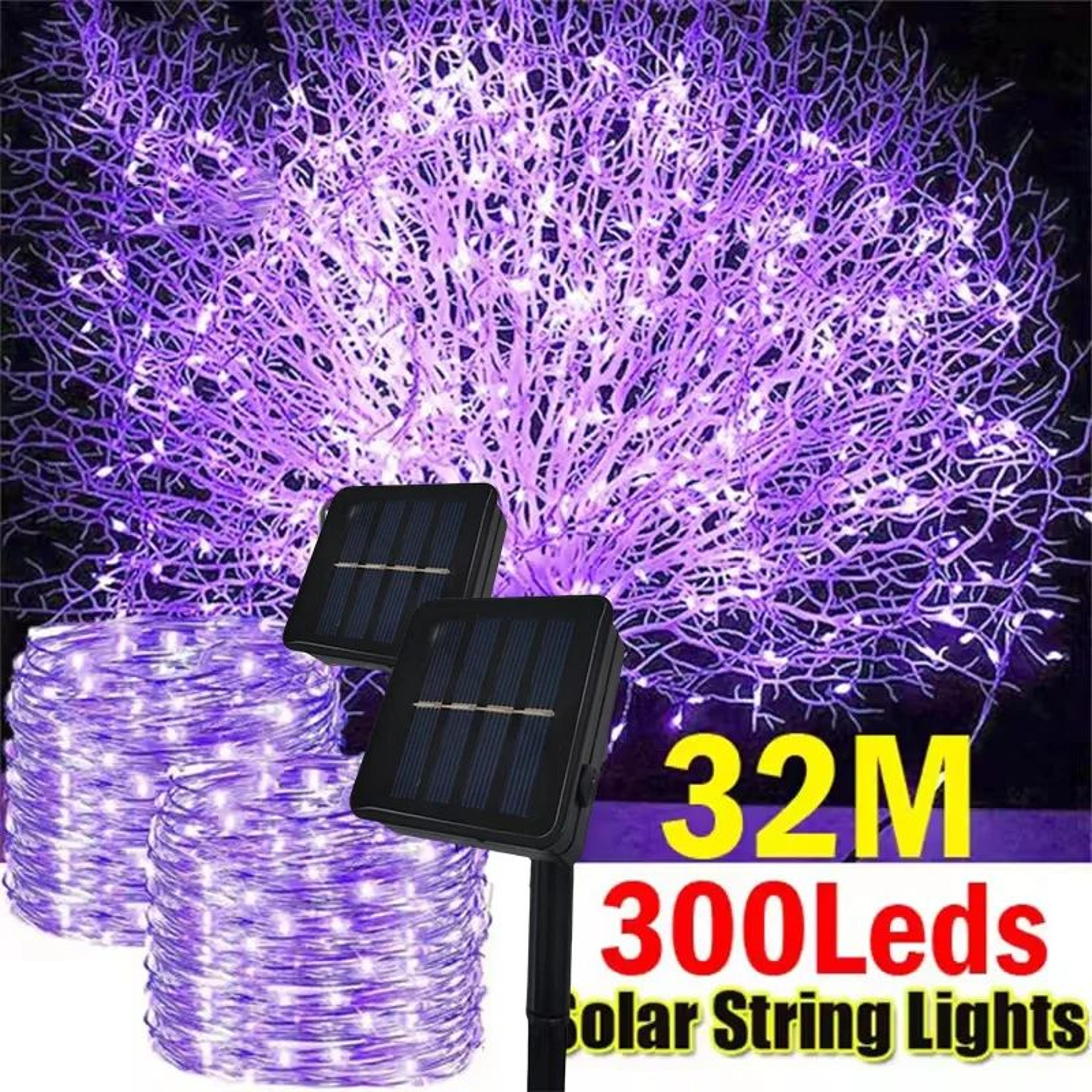 SolarGlow Outdoor Solar String Lights With Waterproof Copper Wire And 8 Lighting Modes 0