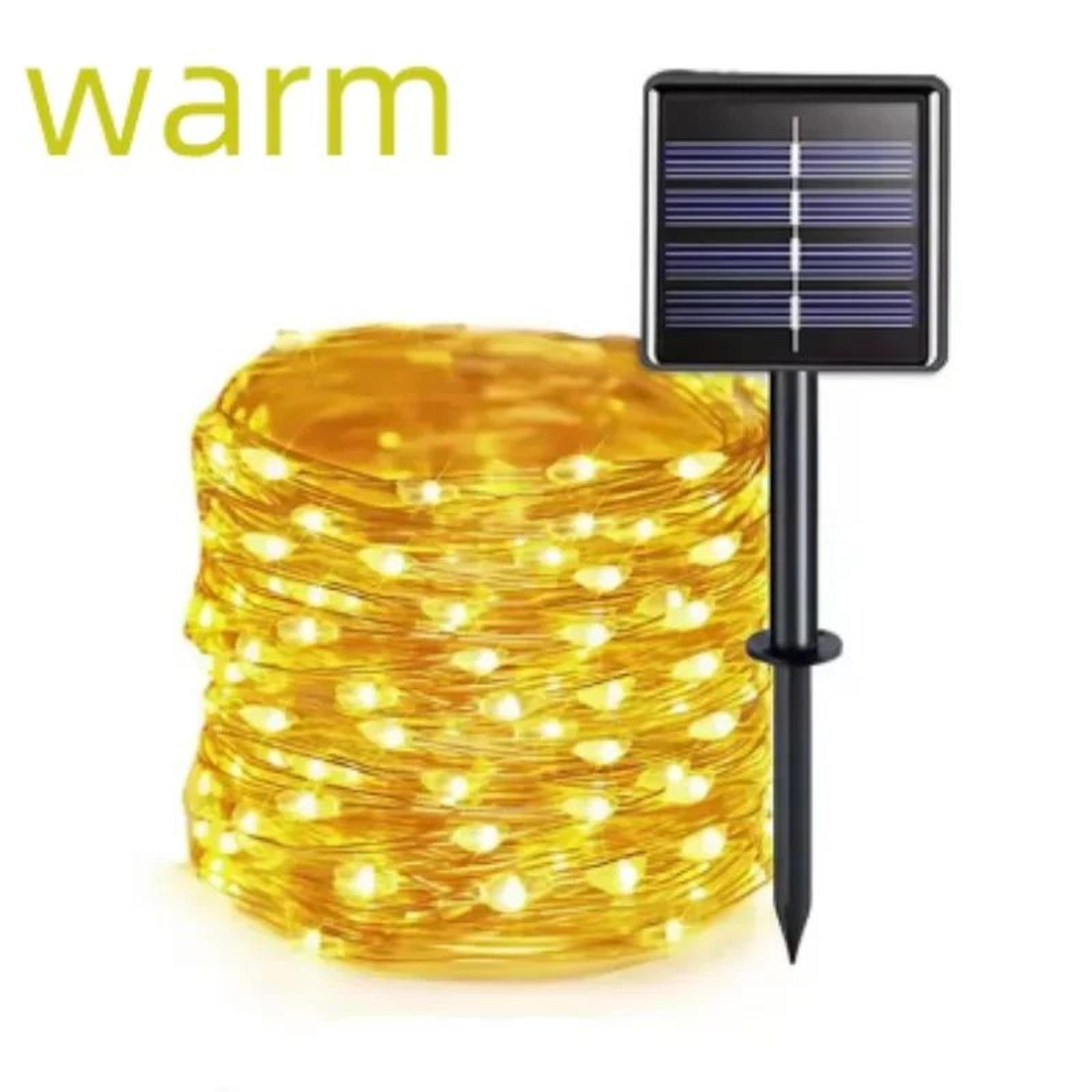 SolarGlow Outdoor Solar String Lights With Waterproof Copper Wire And 8 Lighting Modes 9