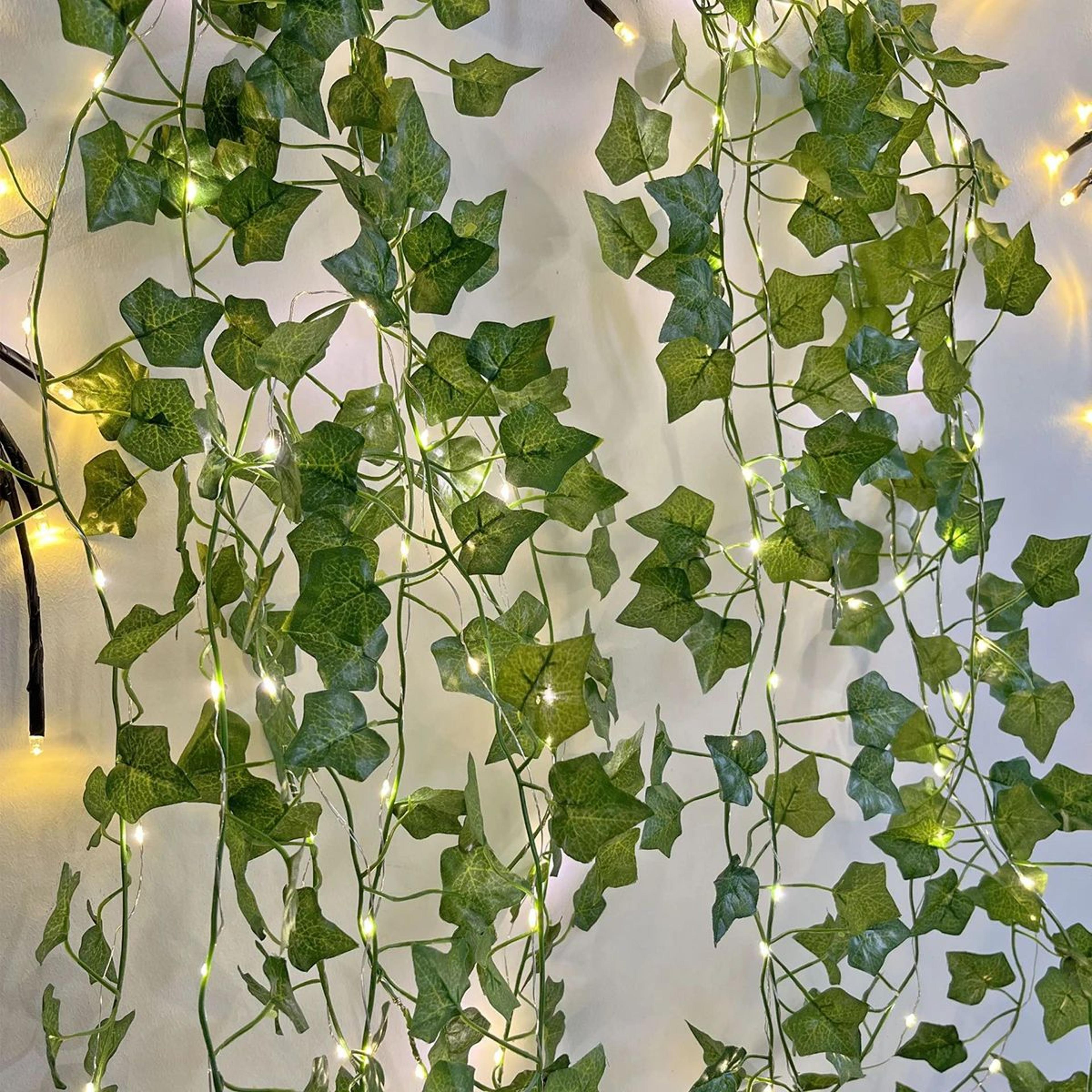 LushGlow Solar Ivy String Lights For Outdoor Garden Decor 2