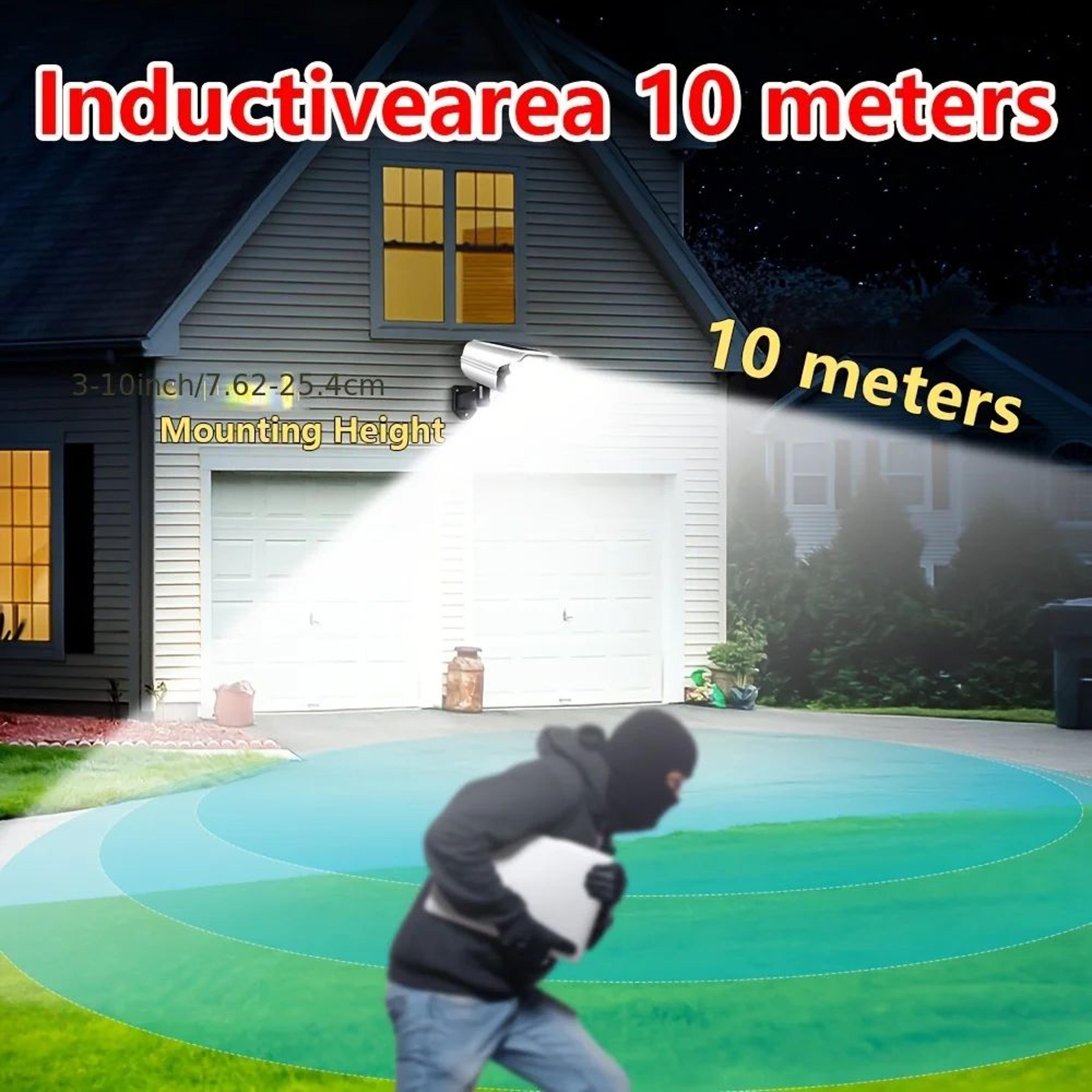 77LED Solar Motion Sensor Security Light With Dummy Camera 4