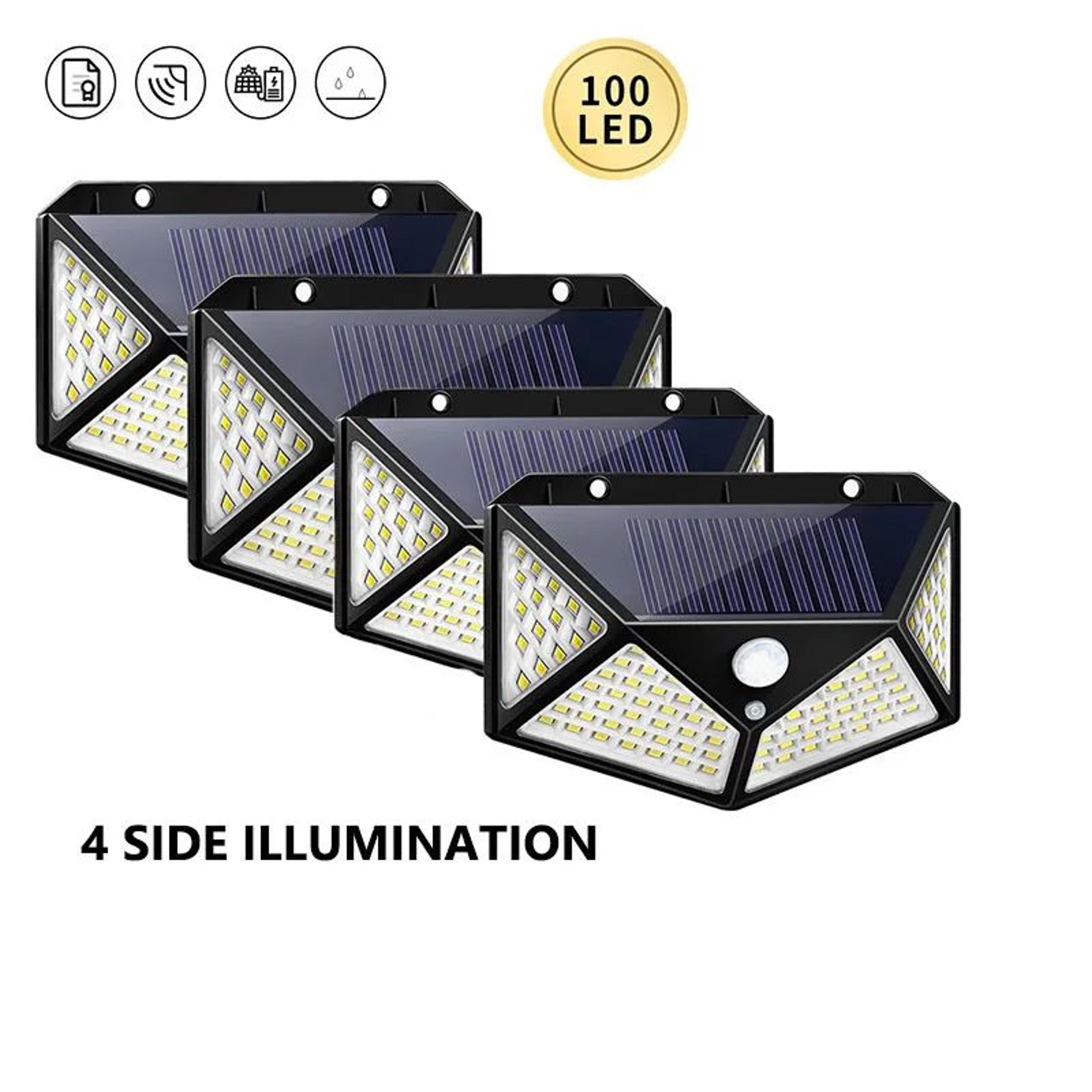 LumaGuard 100 LED Solar Motion Sensor Wall Light 9