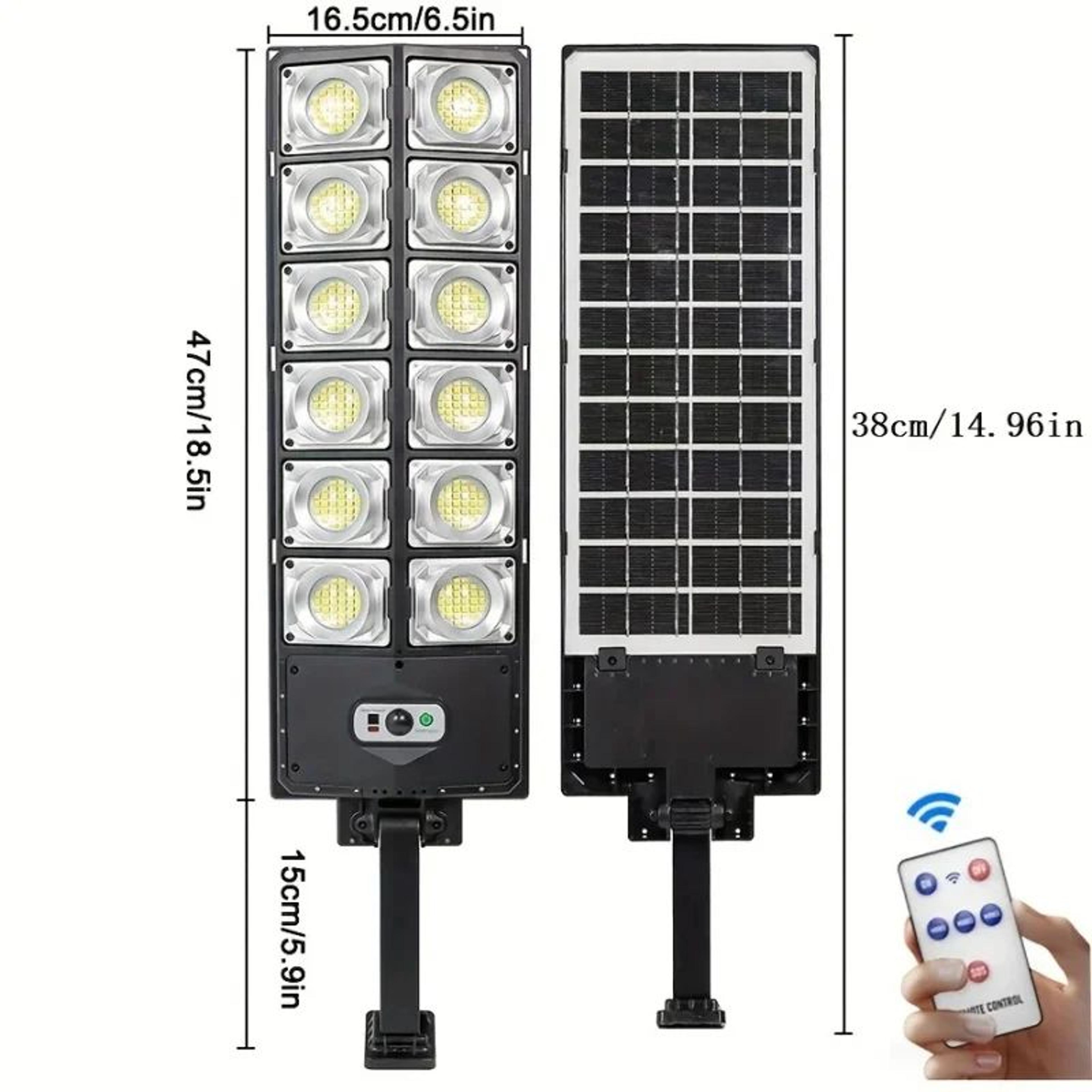 LumaGuard 250W Solar Flood Light With Motion Sensor And Remote 1