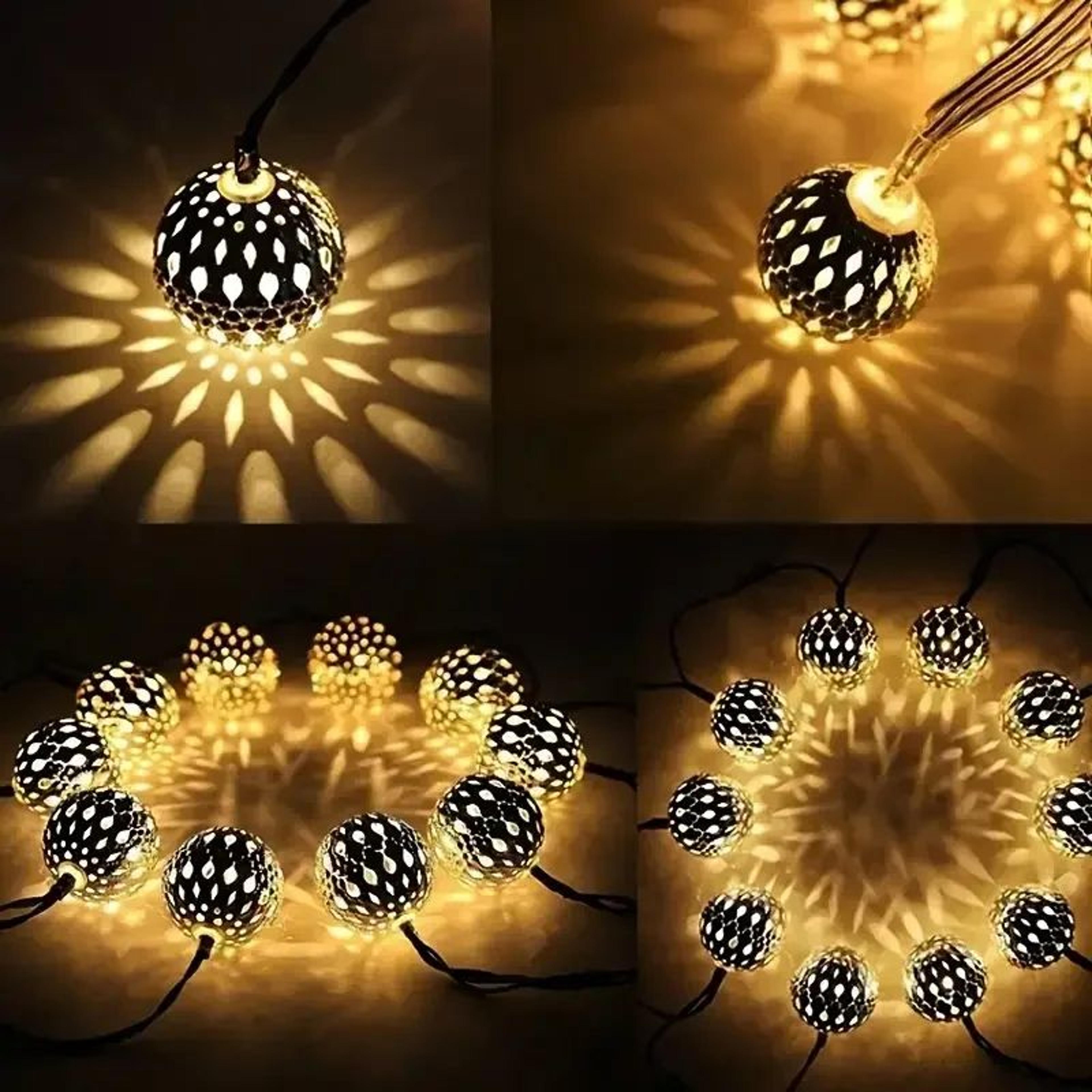 Moroccan Glow Solar String Lights For Outdoor Garden And Patio 3