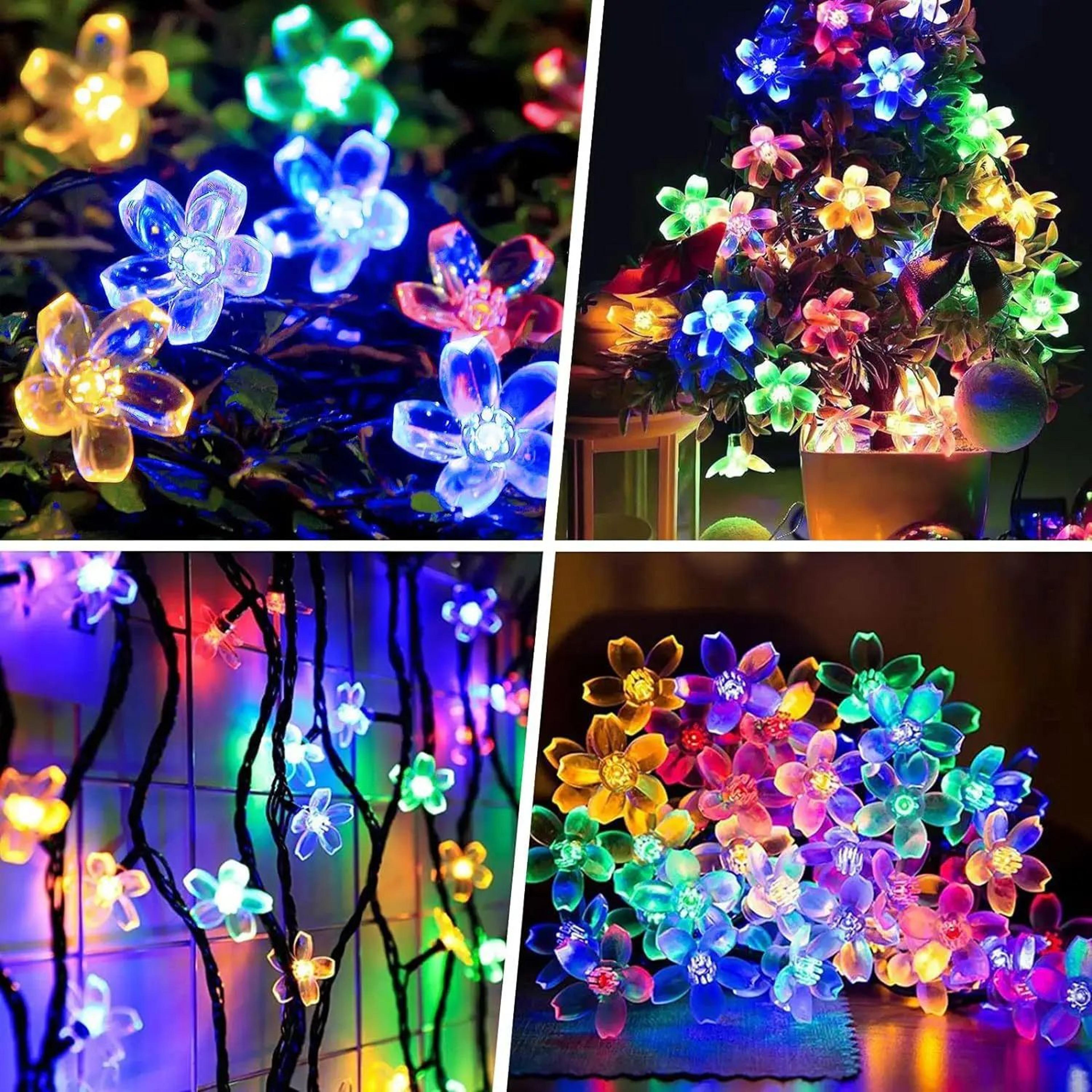 Solar Cherry Blossom String Lights With 8 Lighting Modes 5