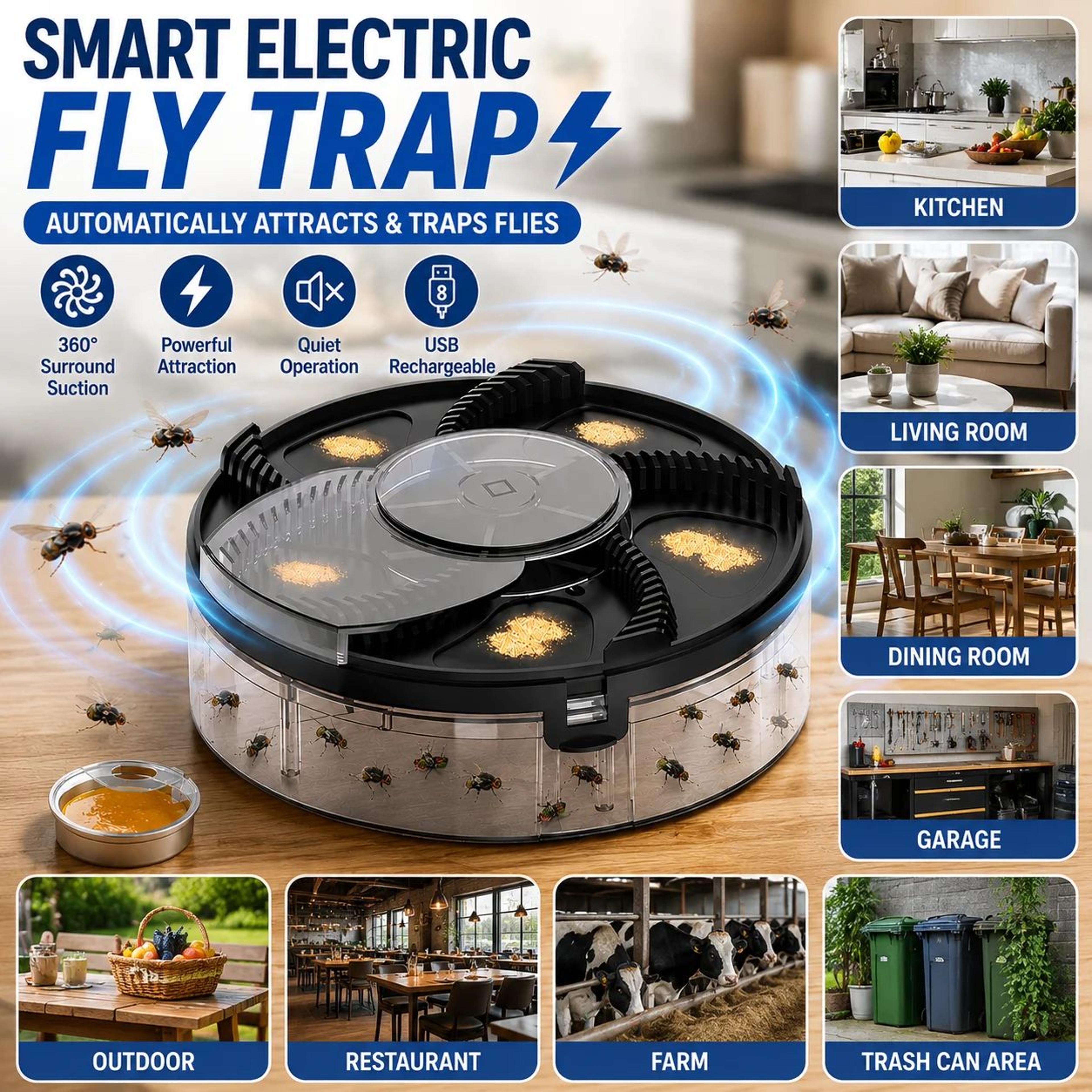 CleanSweep Automatic Indoor Fly Trap 0