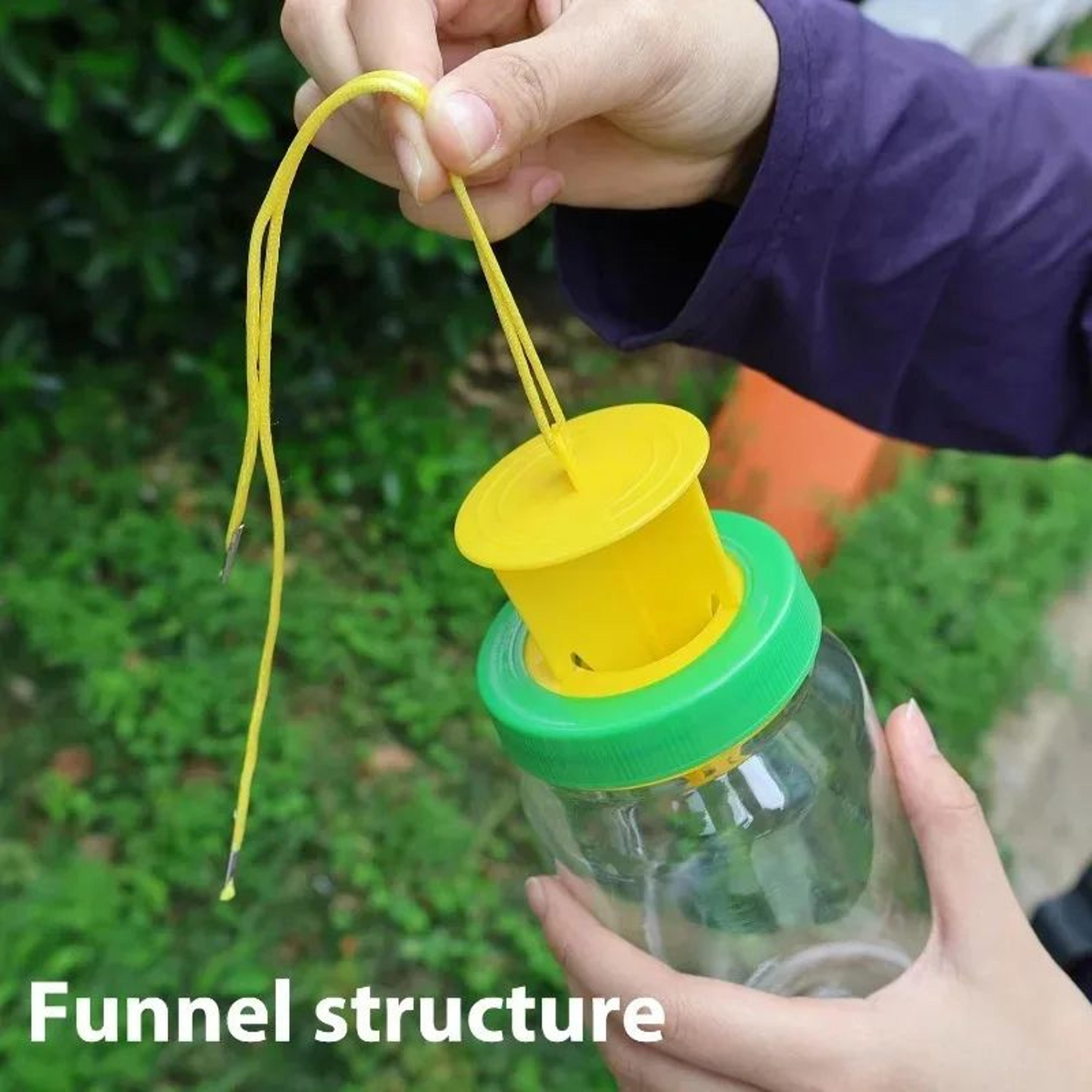 GardenGuard Reusable Fruit Fly Trap With Hanging Bait Catcher 3