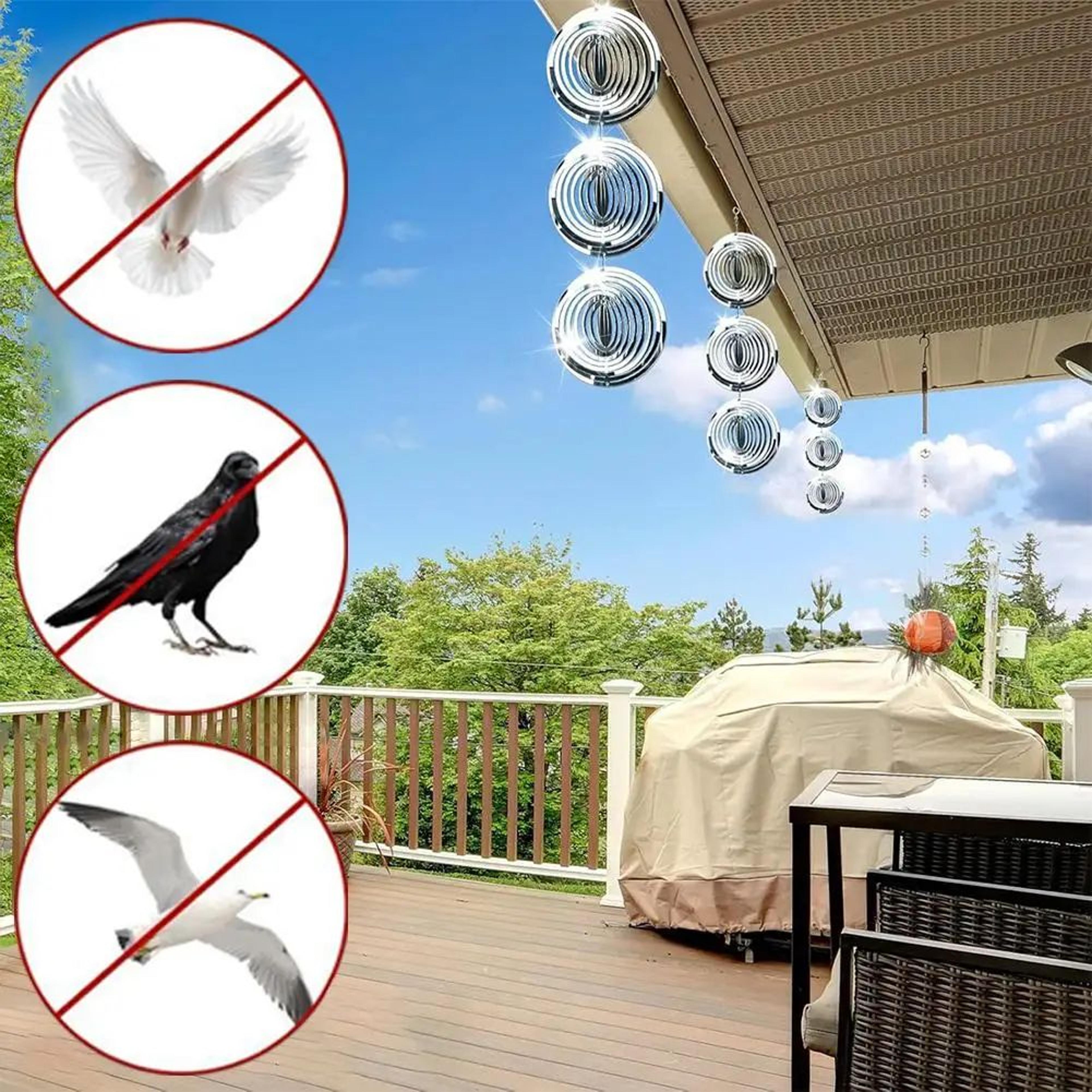 Reflective Bird Deterrent Discs For Gardens And Patios 2