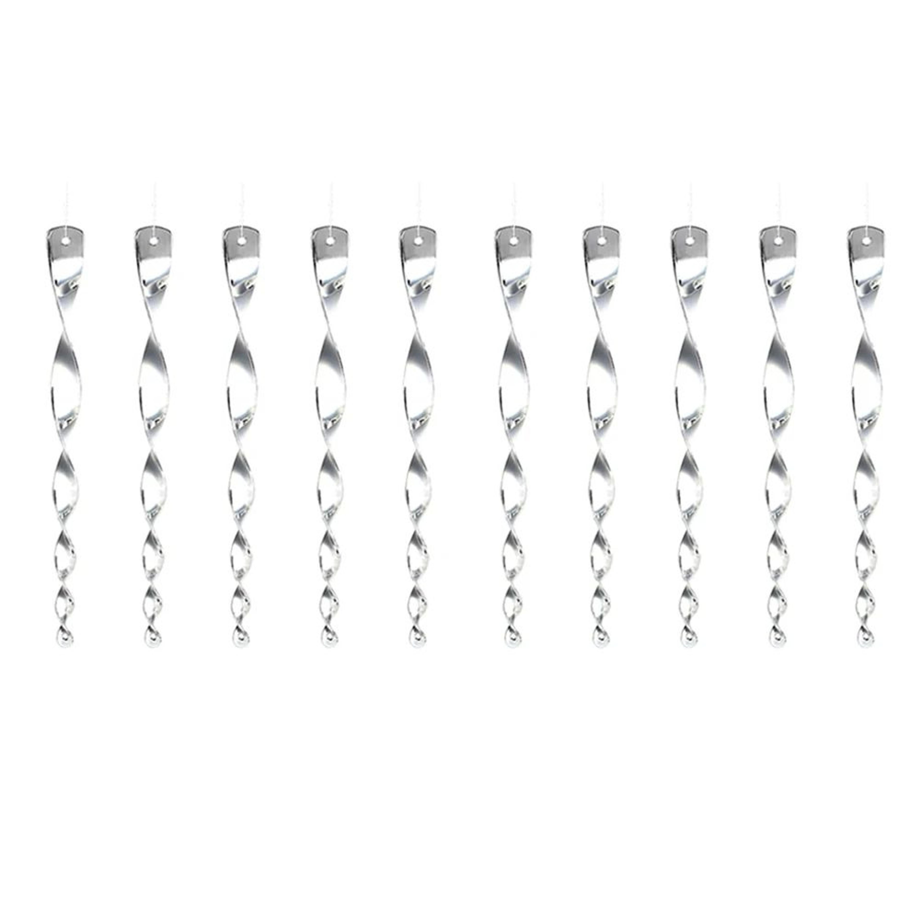 10Piece Reflective Bird Deterrent Spiral Rods For Garden  Balcony 6