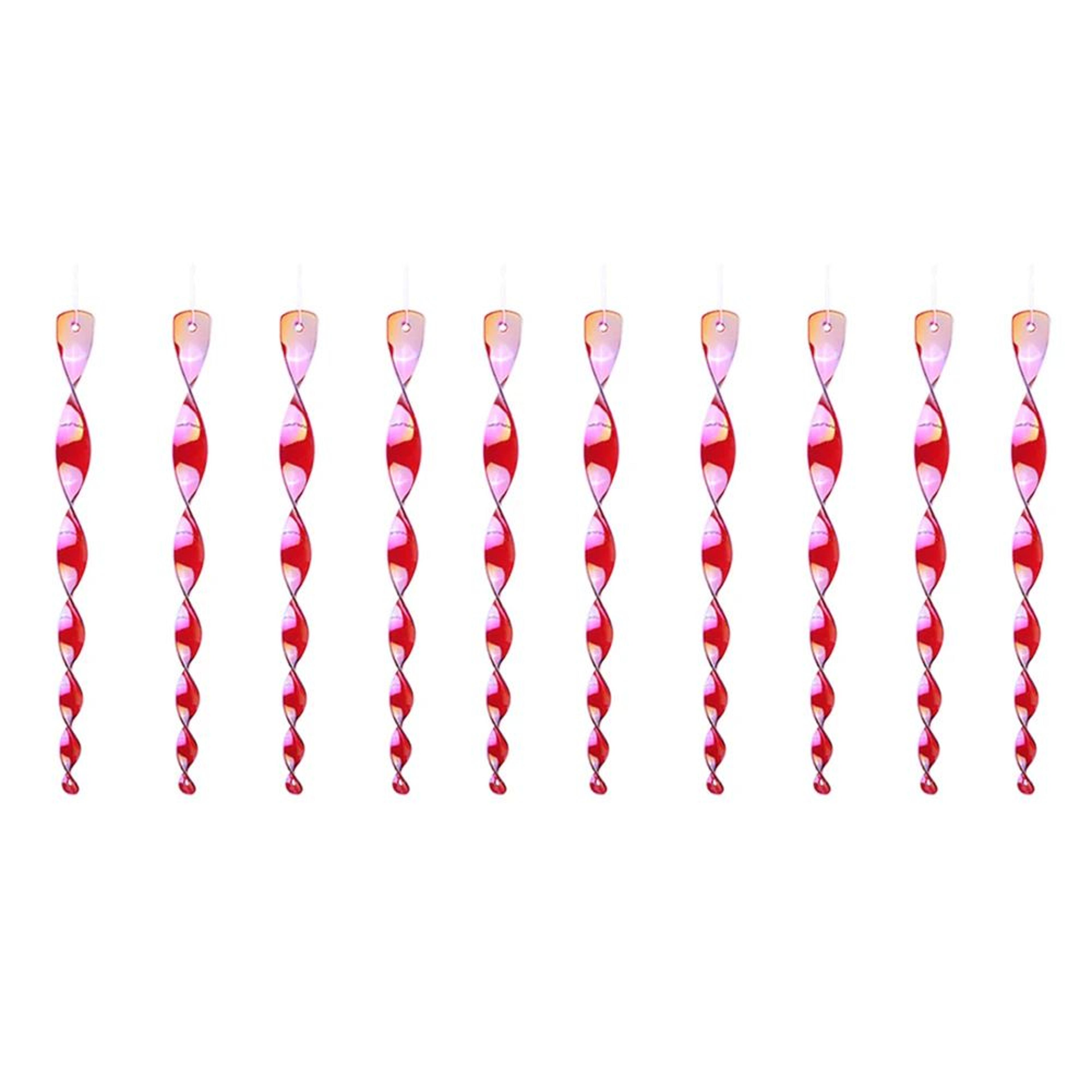 10Piece Reflective Bird Deterrent Spiral Rods For Garden  Balcony 8