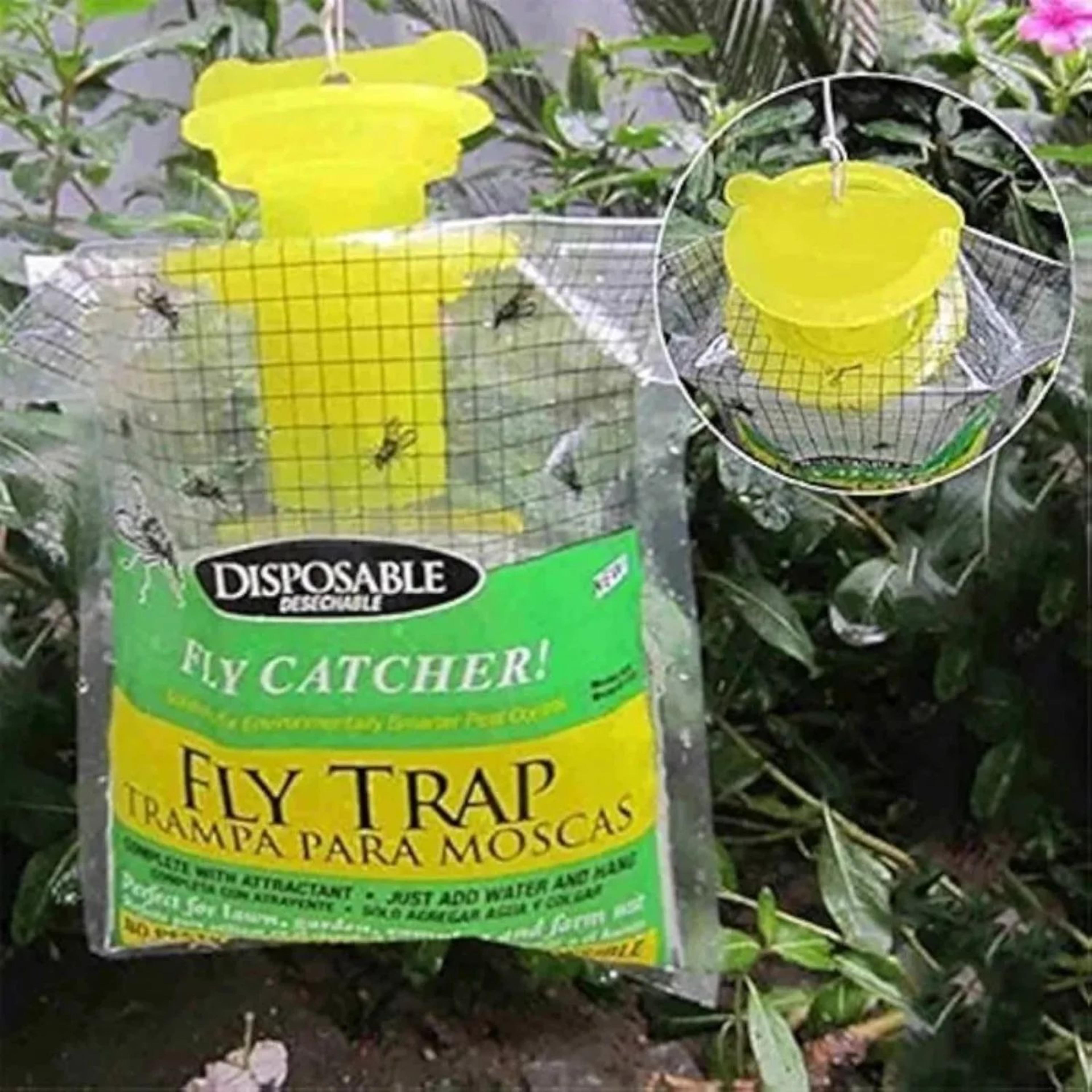 ClearGuard Hanging Fly Trap Bags  Disposable Fly Trap For Outdoor Pest Control 2