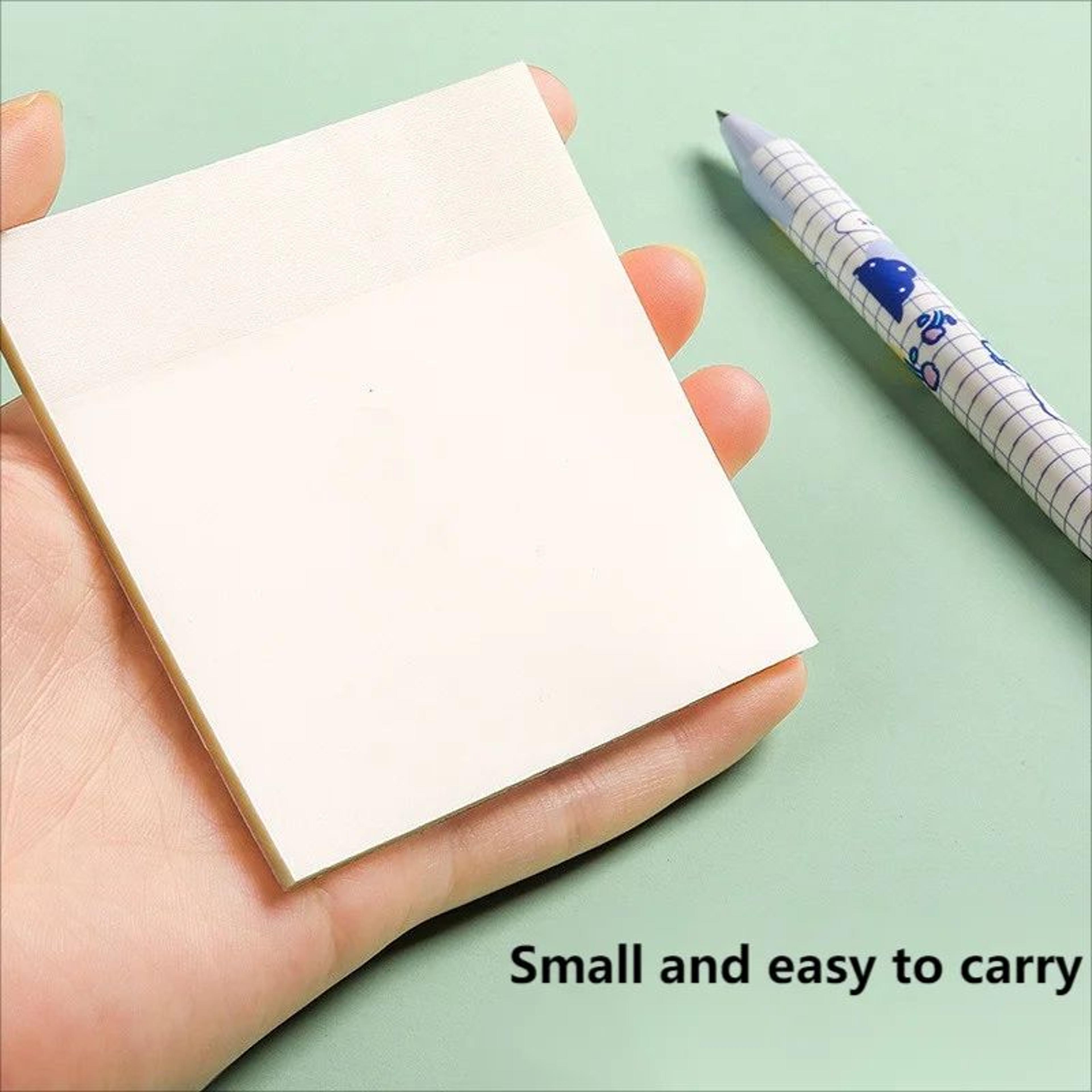2Pcs ClearView Transparent Sticky Notes  Reusable Fluorescent Page Markers 3