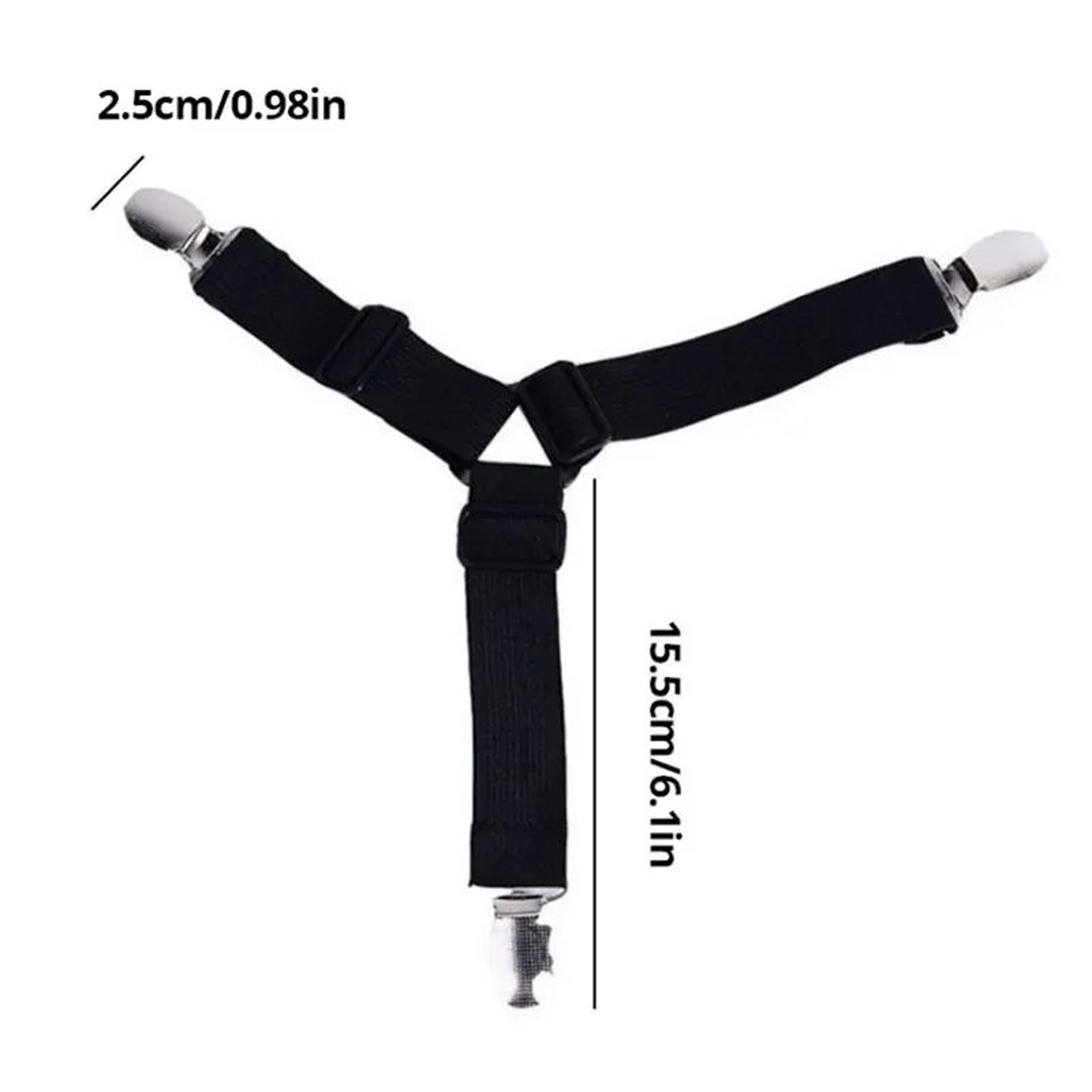StayTight Adjustable Bed Sheet Fasteners  Fitted Sheet Clips  Mattress Straps 5