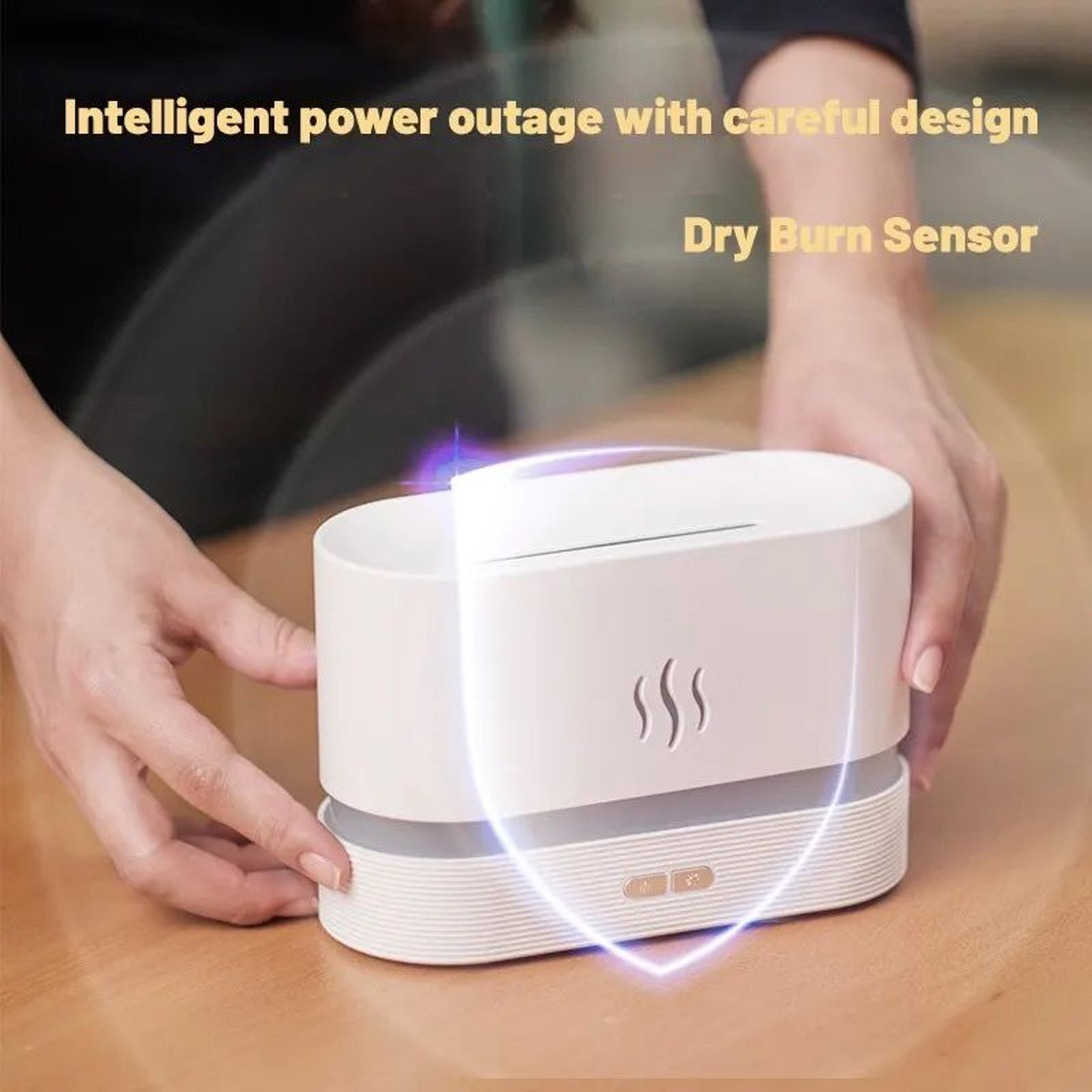 FlameGlow Ultrasonic Aroma Diffuser With LED Flame Light 2