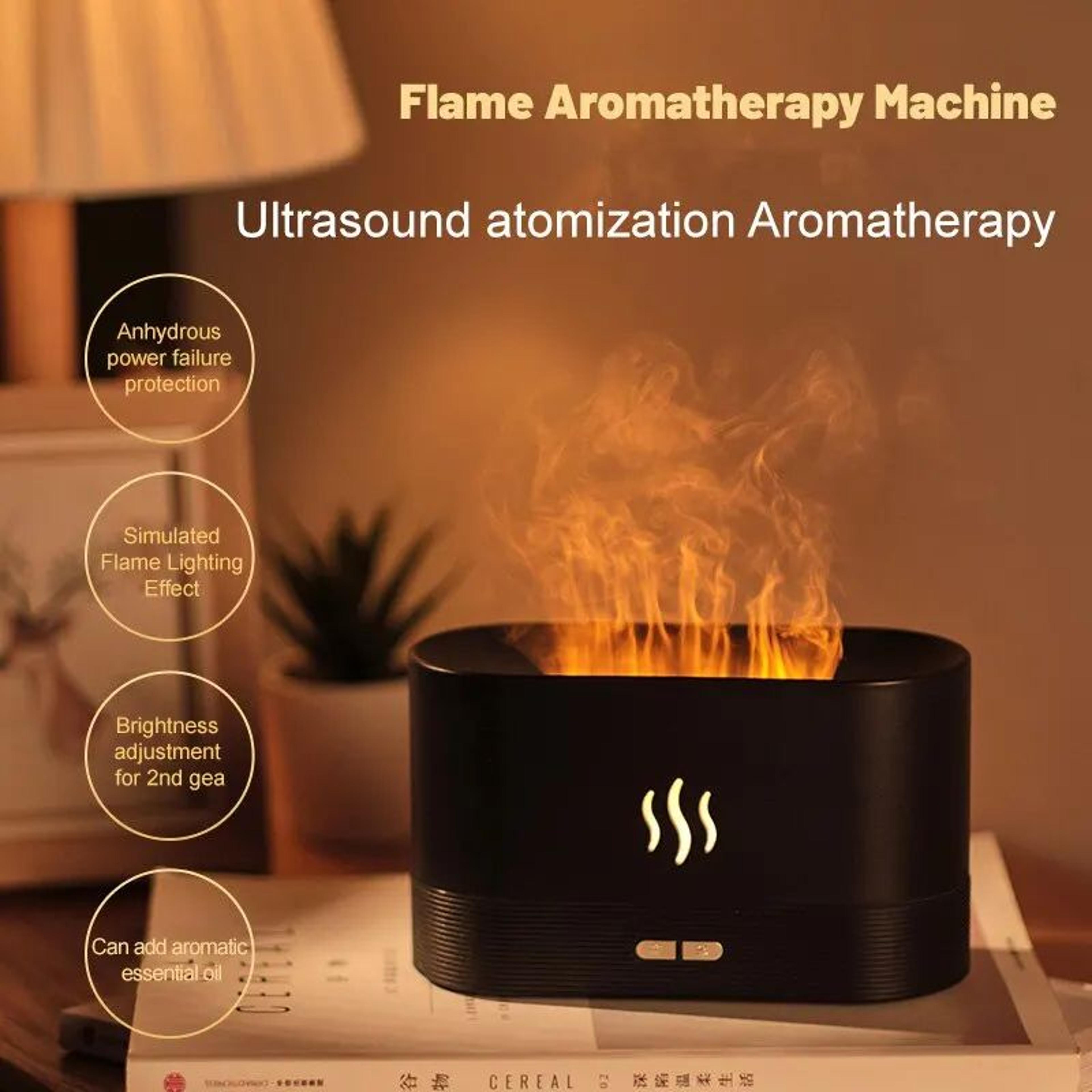 FlameGlow Ultrasonic Aroma Diffuser With LED Flame Light 3