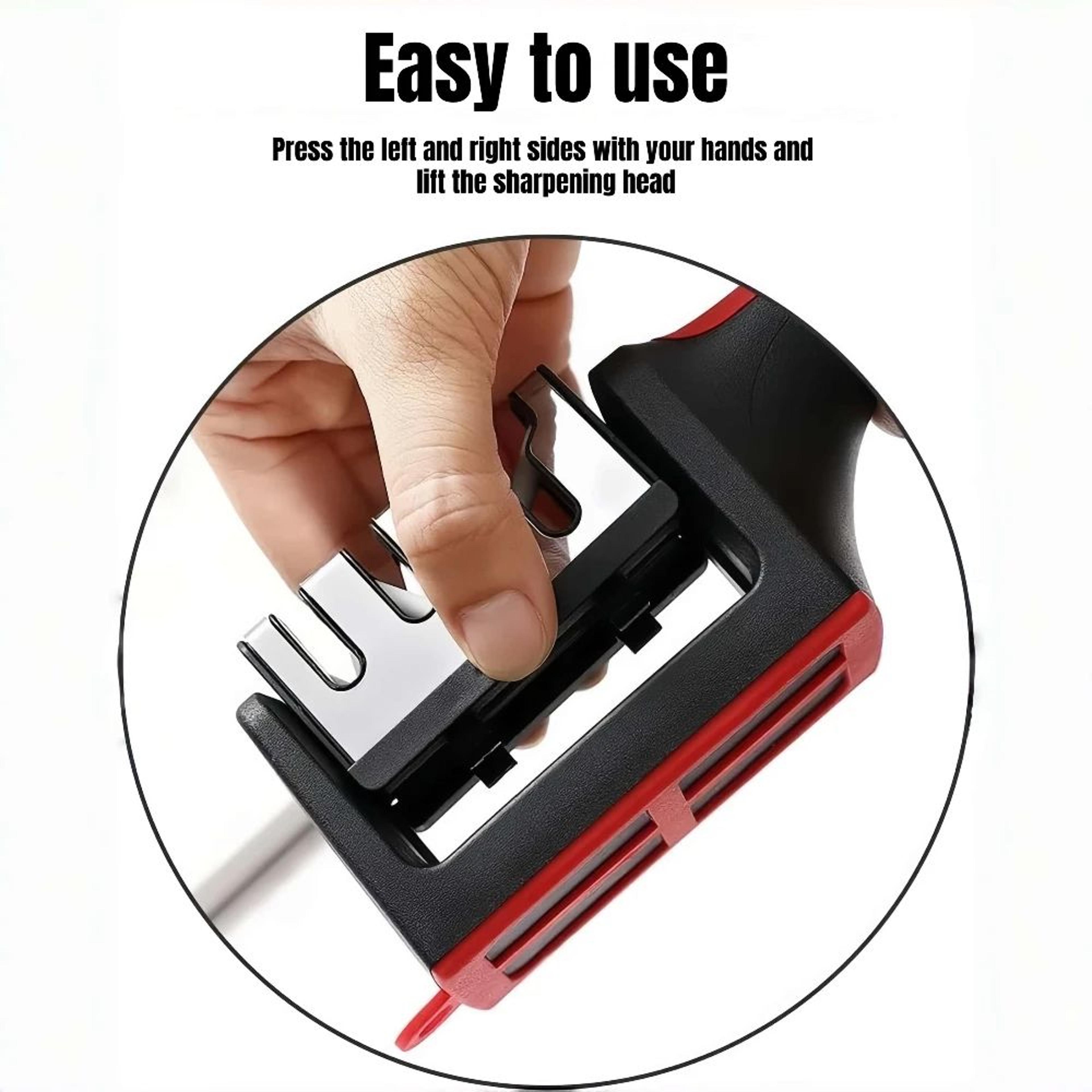 4Stage Knife Sharpener And Scissors Sharpener With Ergonomic Handle 4