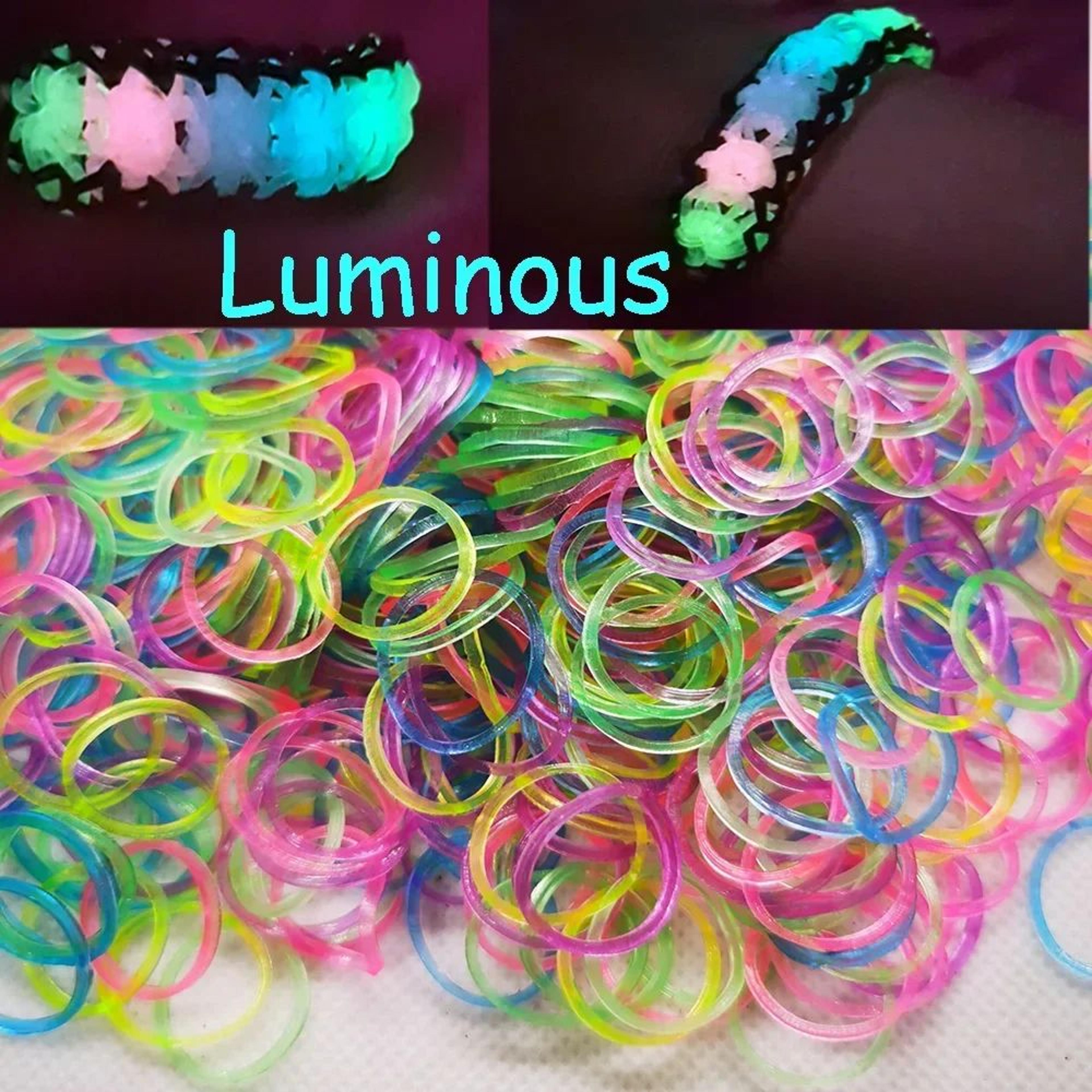 GlowCraft 600pc Glow In The Dark Loom Bands For DIY Bracelets  Jewelry 2