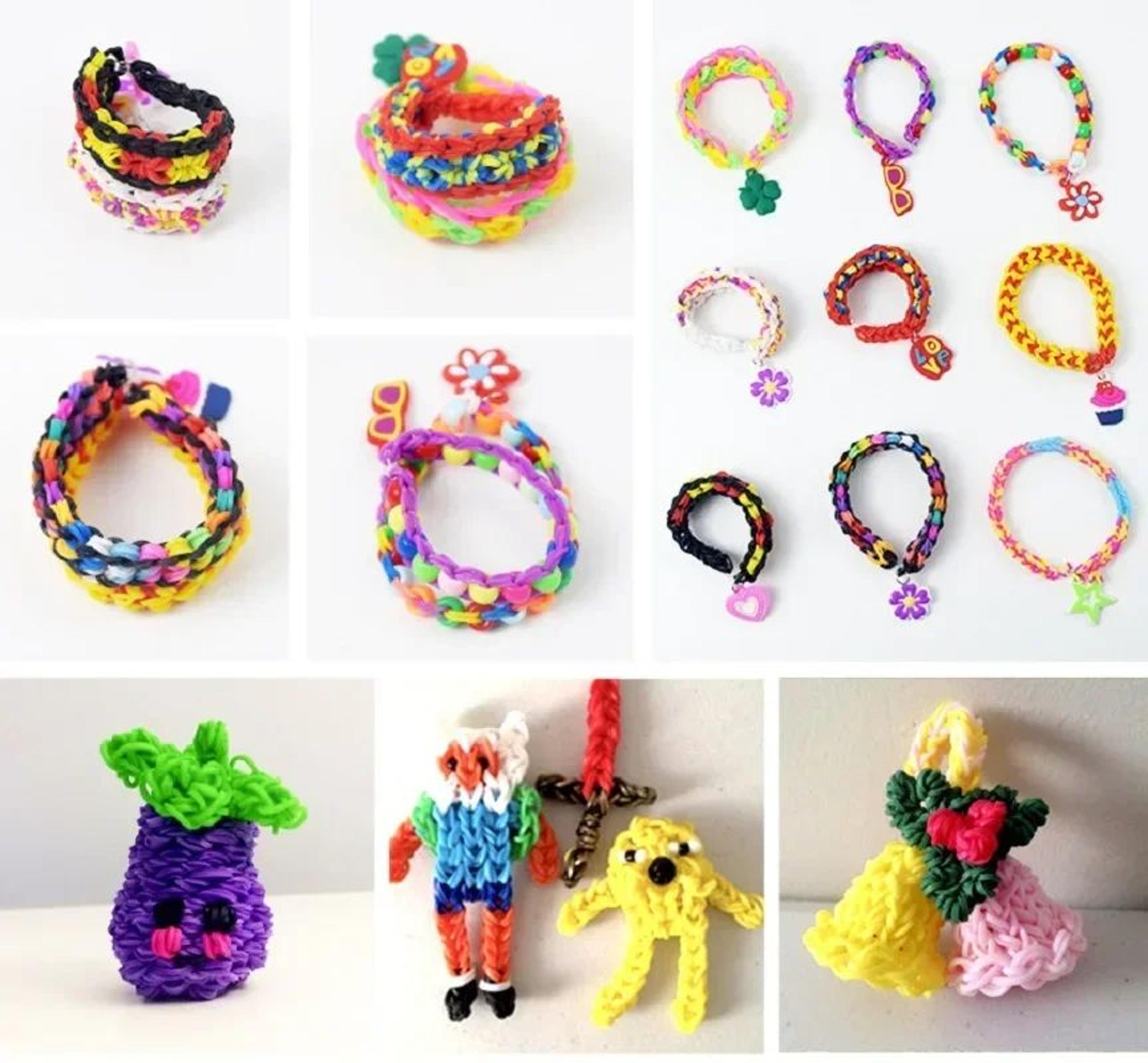 Color Duo 600PCS Loom Bands DIY Bracelet Making Kit 4