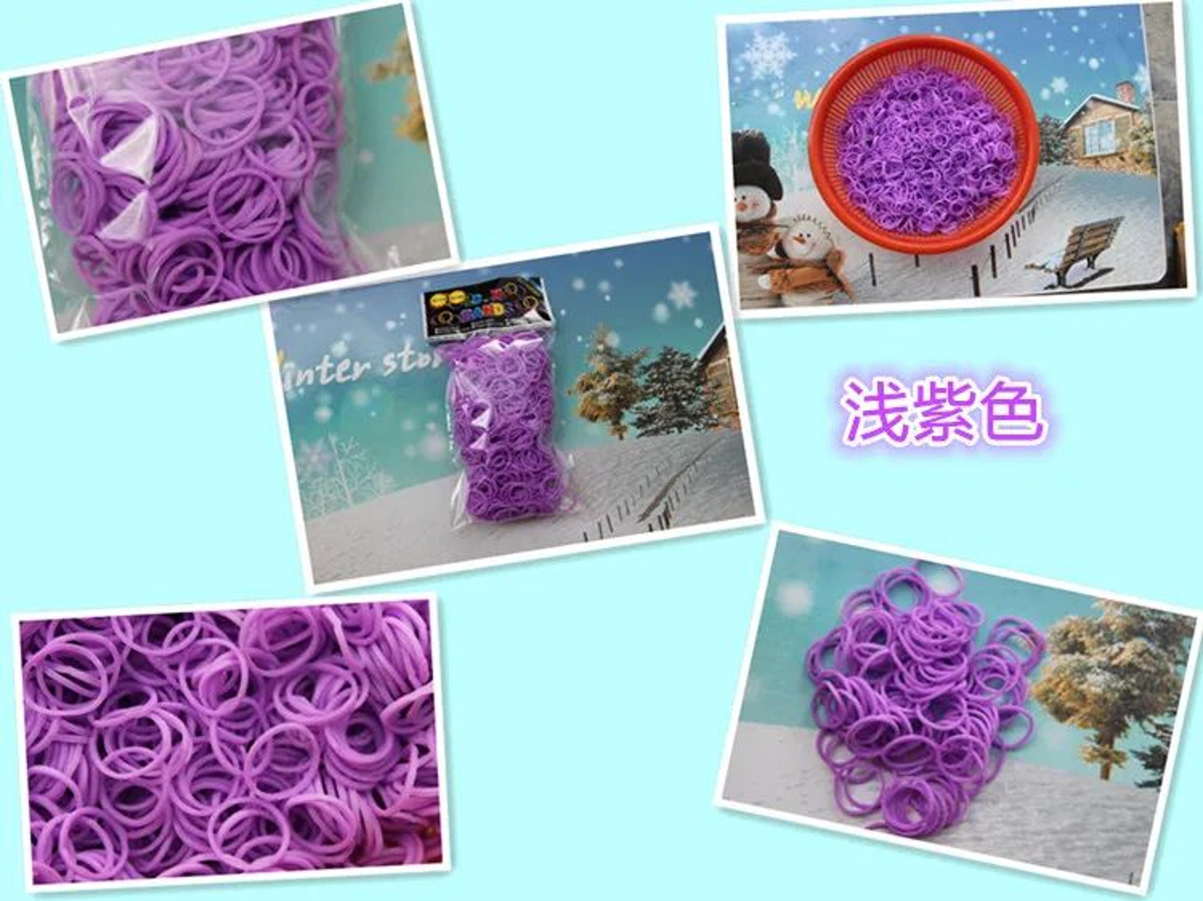 600PCS Rainbow Loom Bracelet Making Kit With Colorful Rubber Bands 3