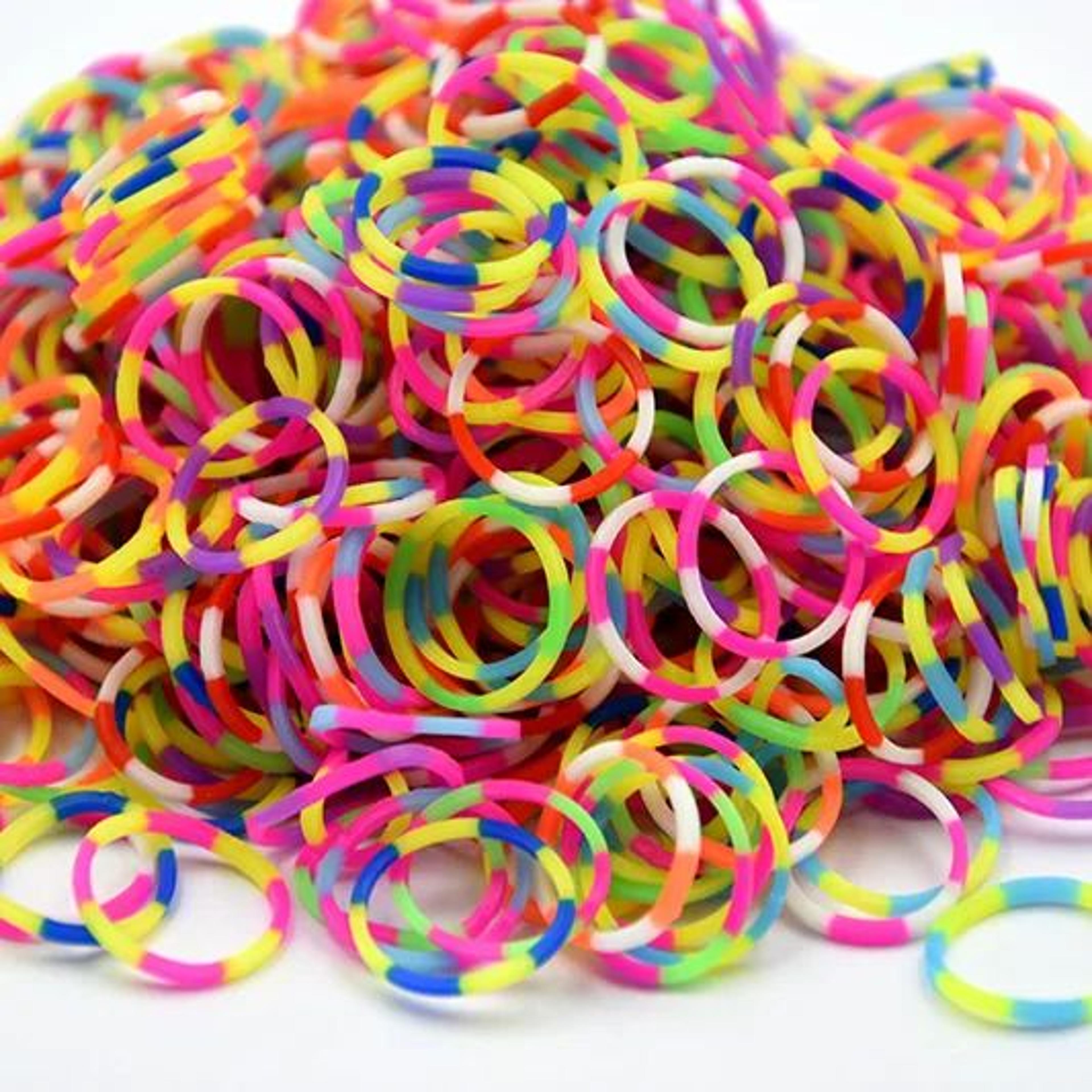 600PCS Rainbow Loom Bracelet Making Kit With Colorful Rubber Bands 4
