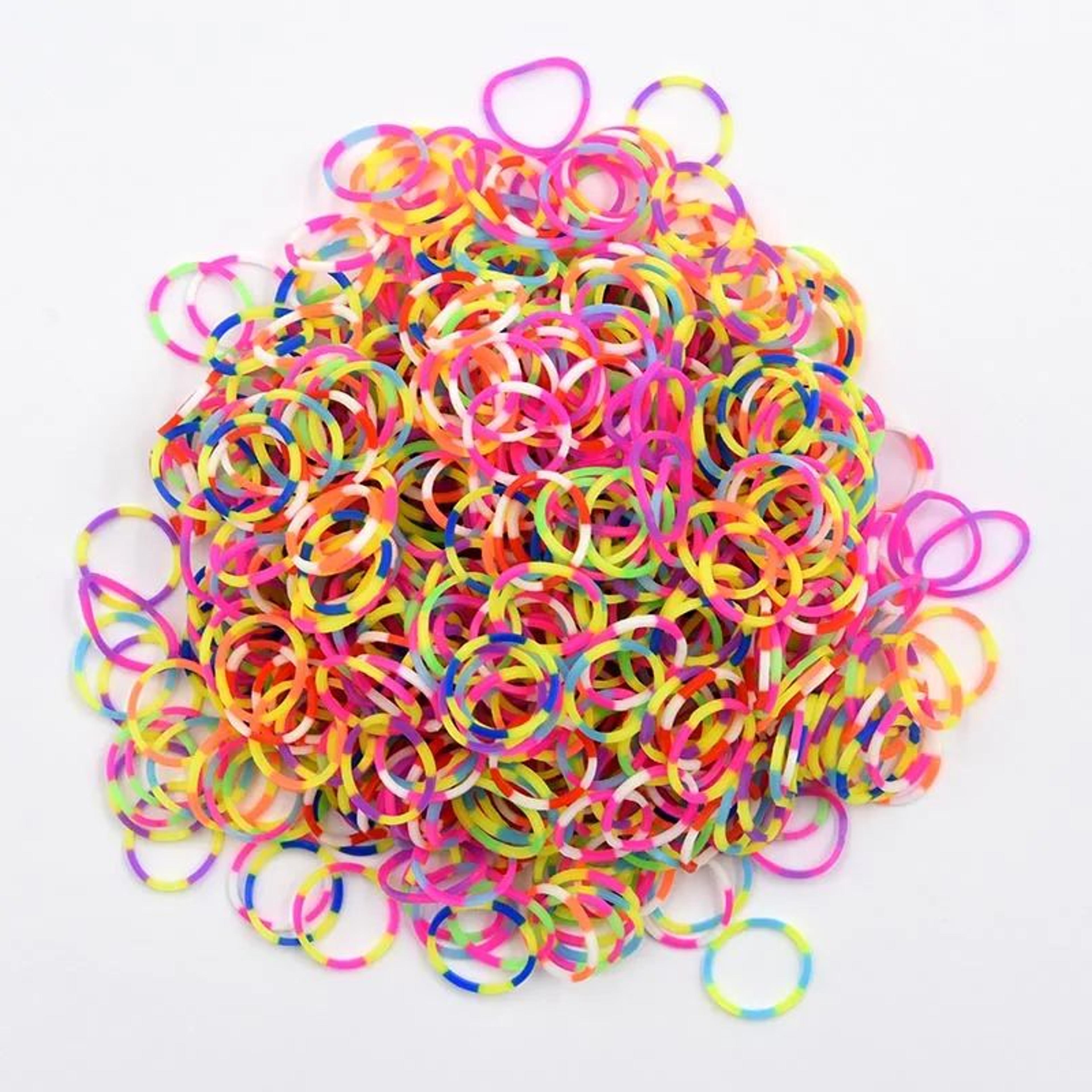 600PCS Rainbow Loom Bracelet Making Kit With Colorful Rubber Bands 5