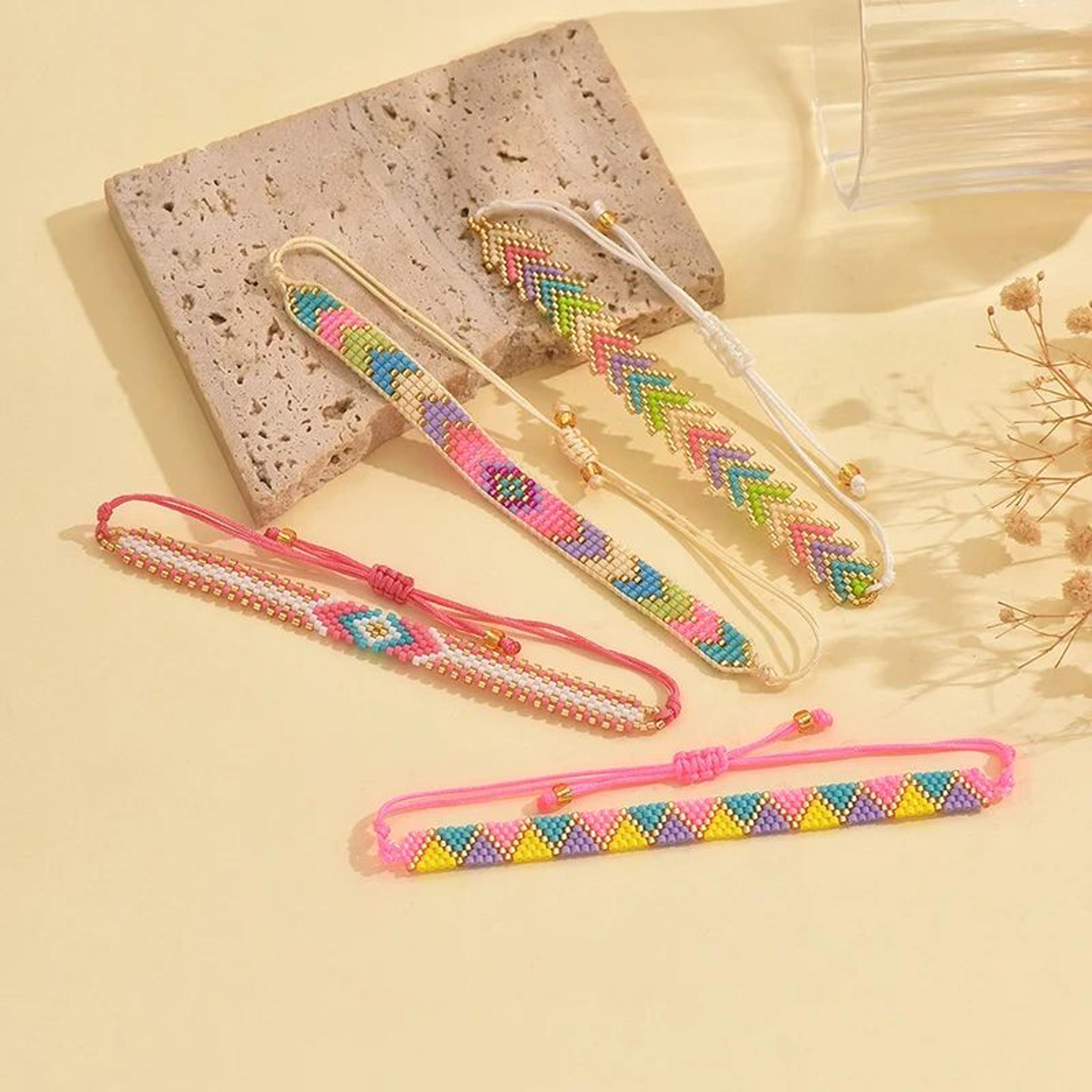 Miyuki Harmony 4Piece Beaded Bracelet Set For Couples 2