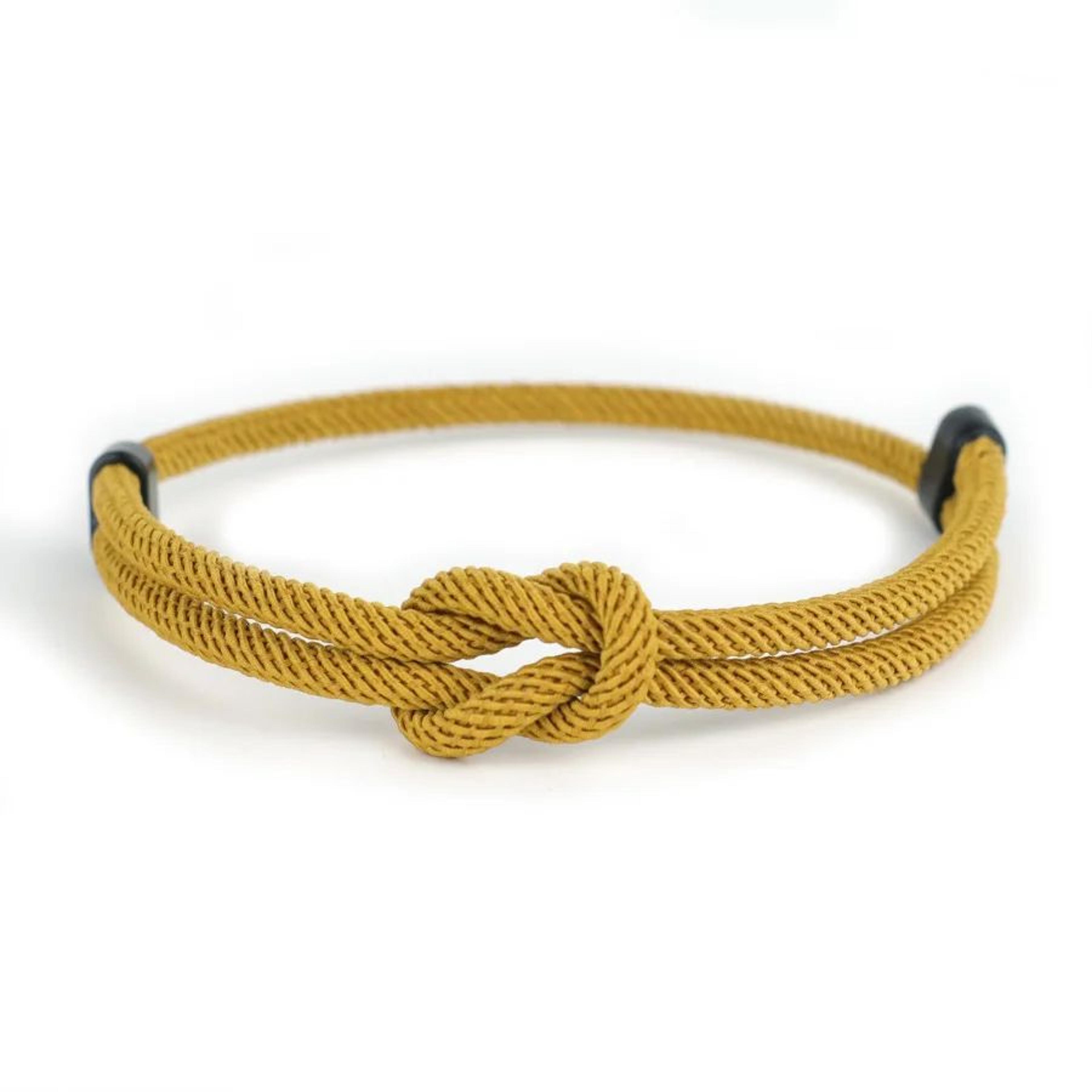 Adjustable 4mm Rope Bracelet For Men Lucky Thread Casual Wristband 8