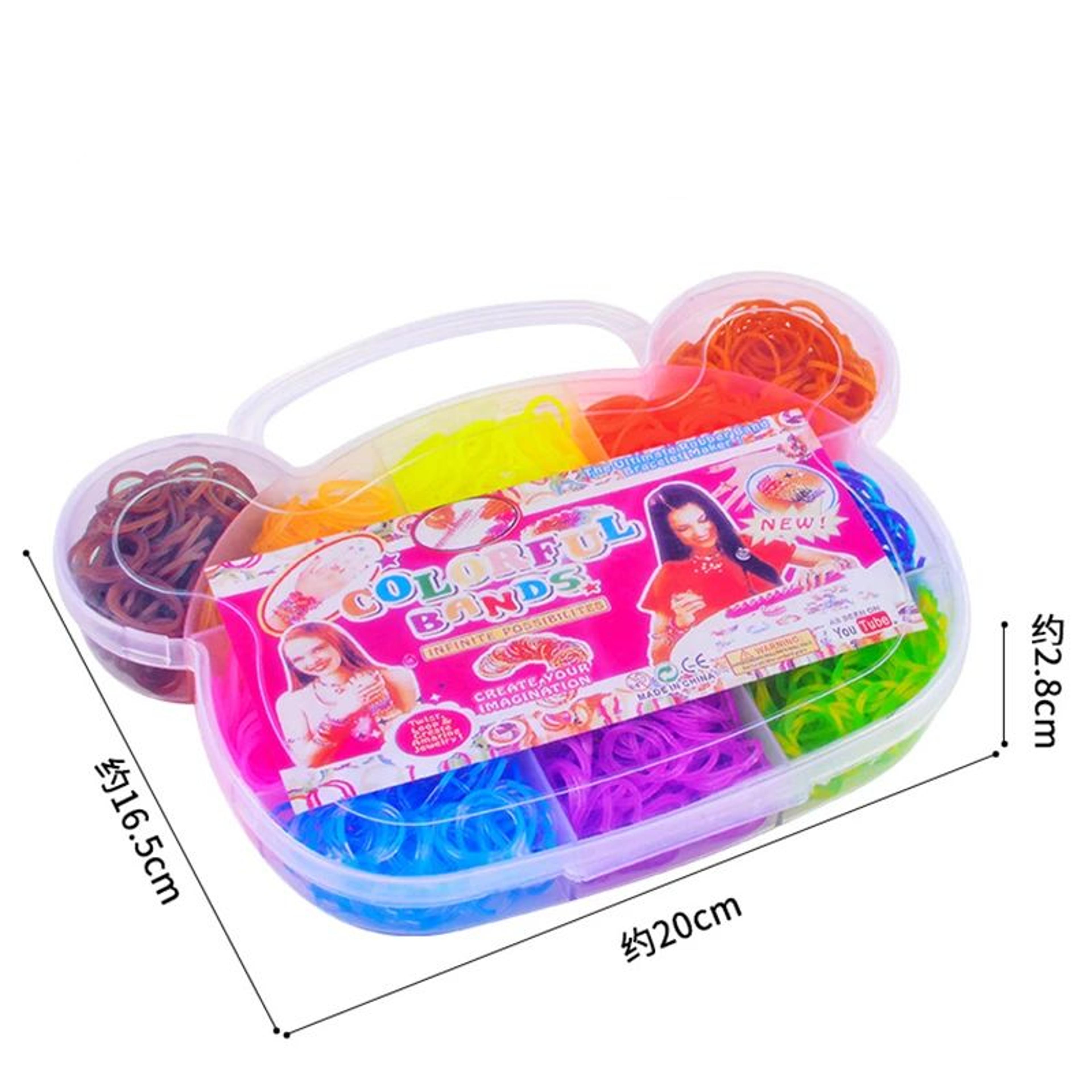 600PCS Rainbow Loom Bands Bracelet Making Kit For Kids 6