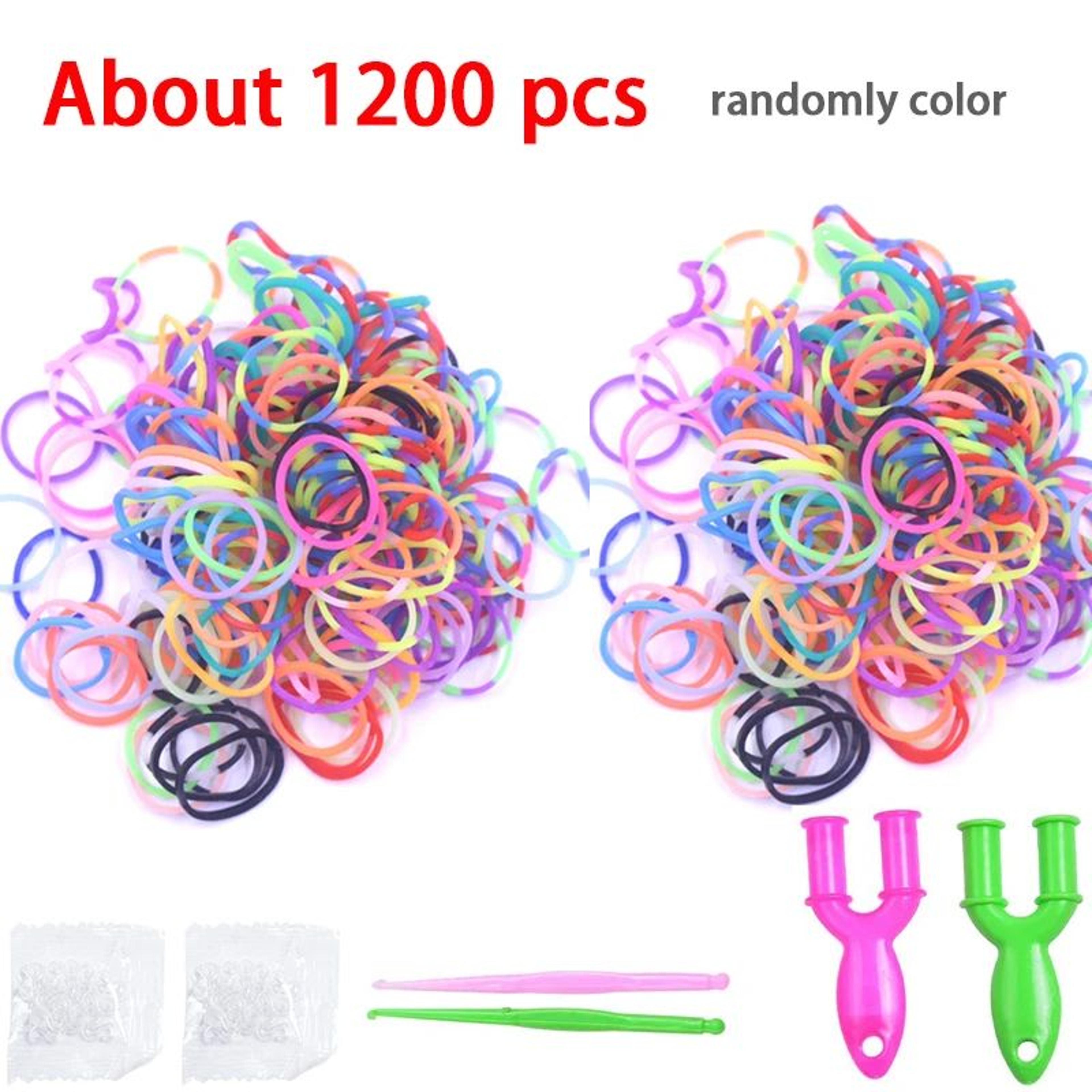 6001500PCS Colorful Loom Bands Bracelet Making Kit For Kids 9