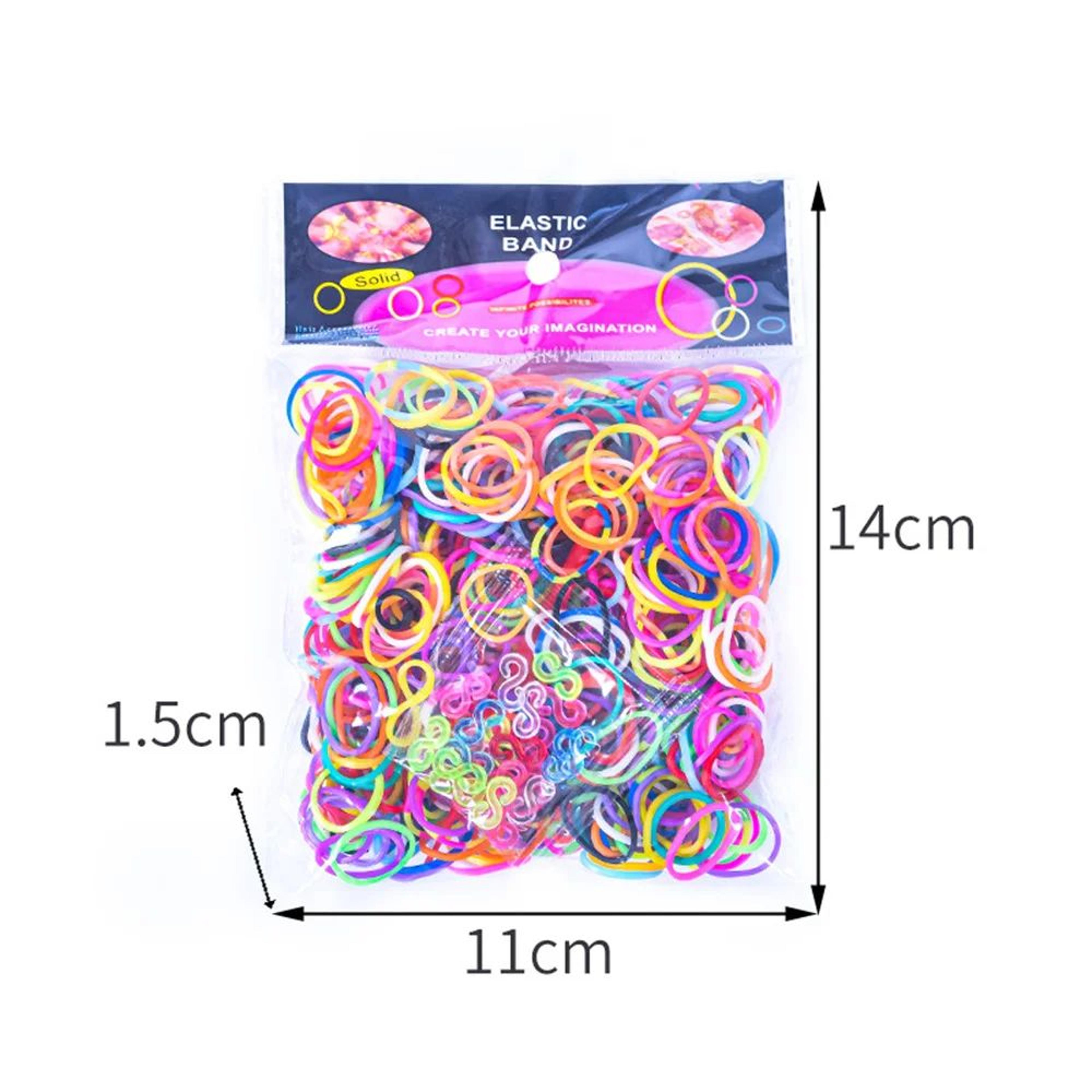 600 Pcs Colorful Loom Bands DIY Bracelet Making Craft Kit For Kids 3
