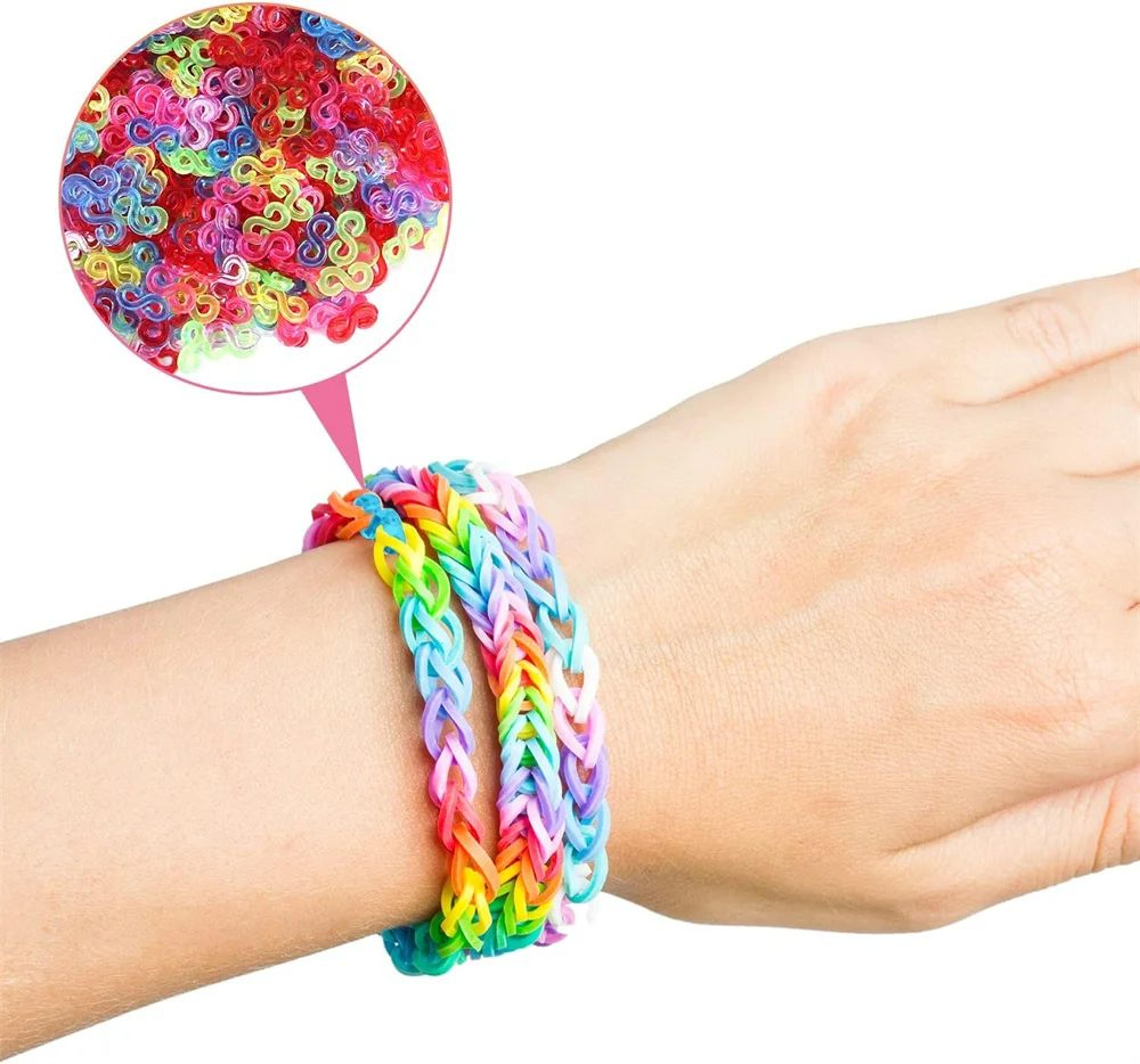 600 Pcs Colorful Loom Bands DIY Bracelet Making Craft Kit For Kids 5
