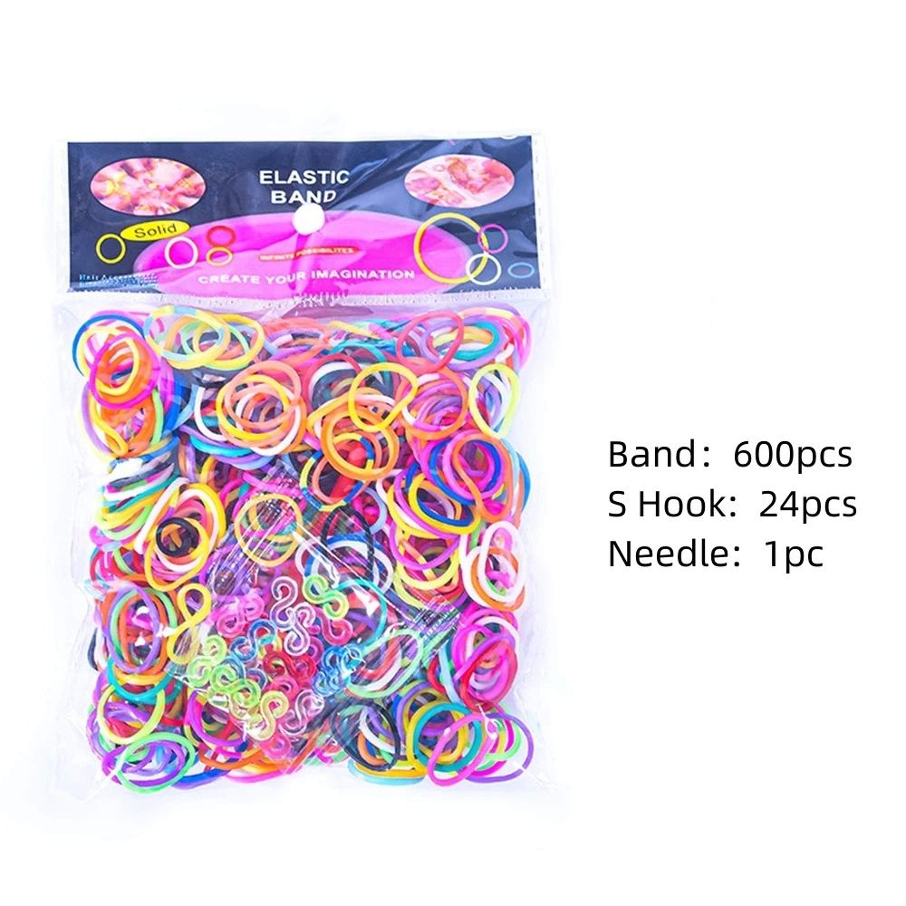 600 Pcs Colorful Loom Bands DIY Bracelet Making Craft Kit For Kids 6