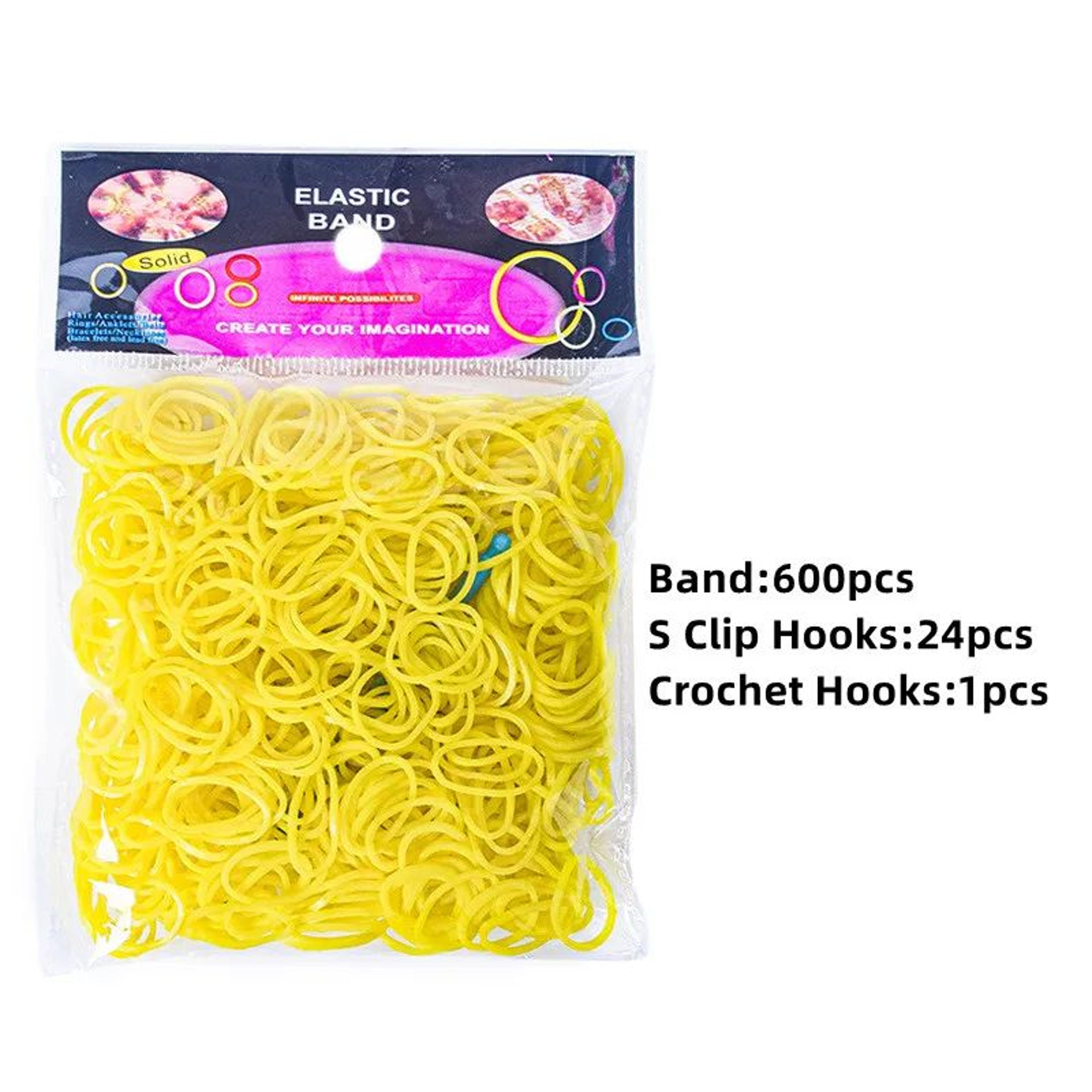 600 Pcs Colorful Loom Bands DIY Bracelet Making Craft Kit For Kids 17
