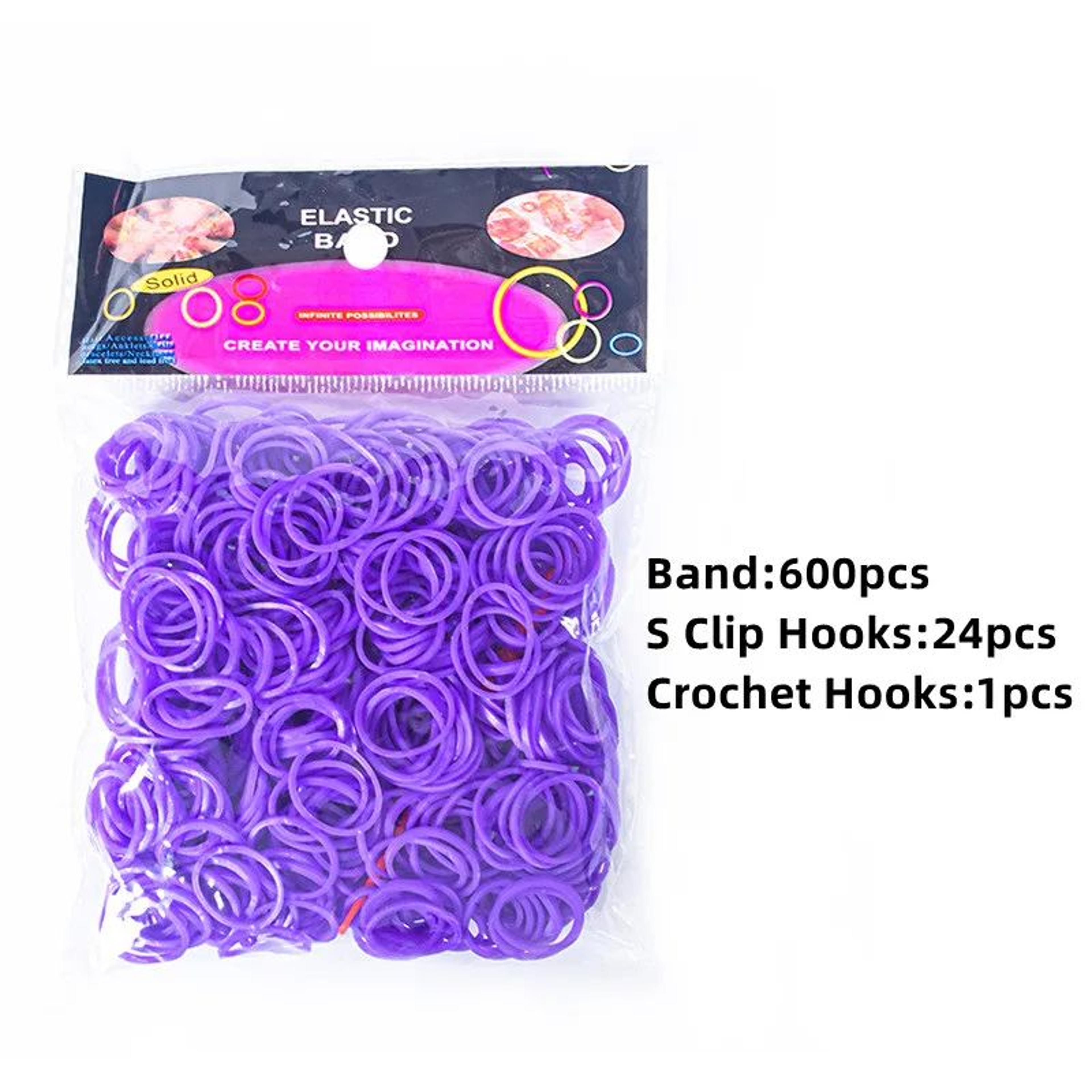 600 Pcs Colorful Loom Bands DIY Bracelet Making Craft Kit For Kids 19