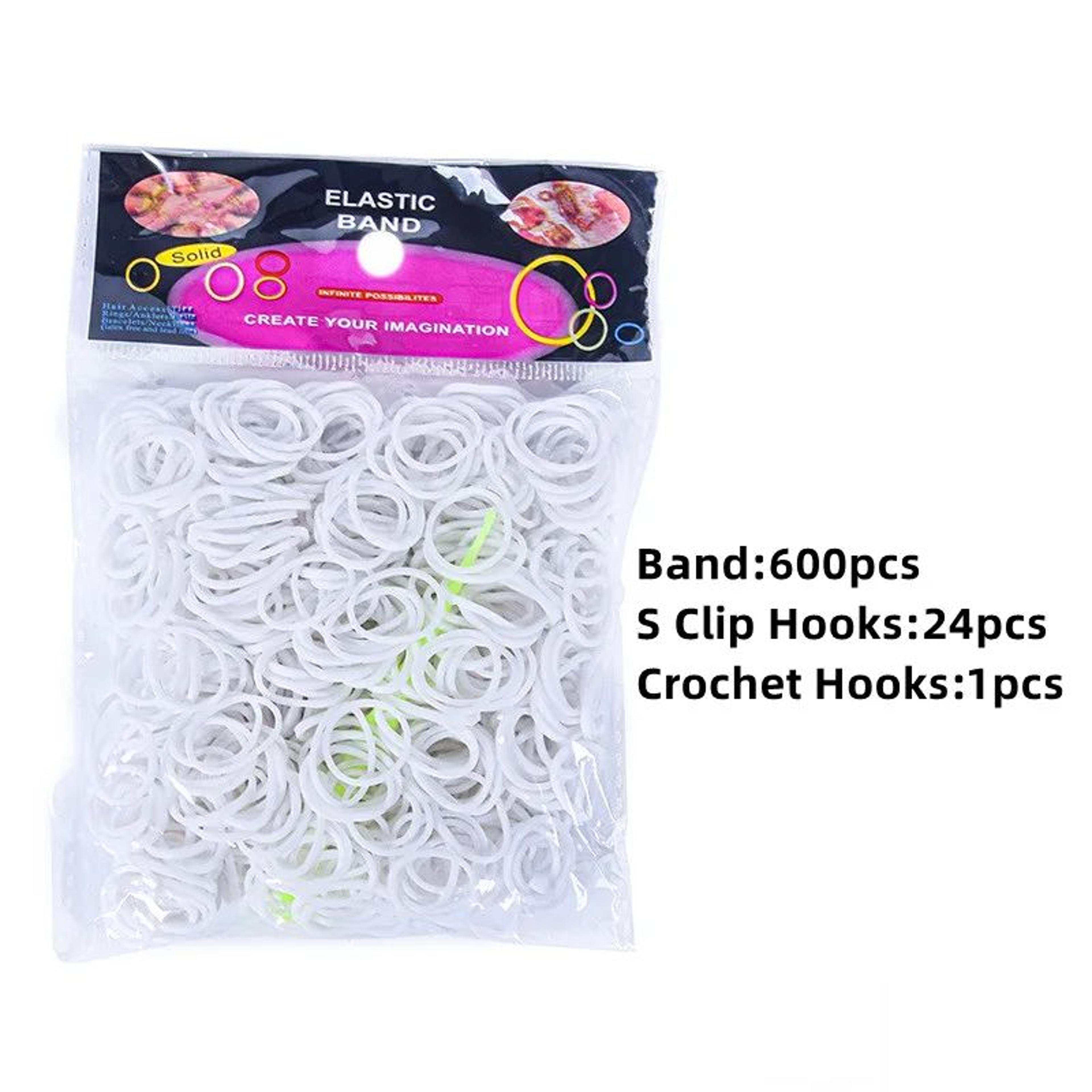 600 Pcs Colorful Loom Bands DIY Bracelet Making Craft Kit For Kids 11