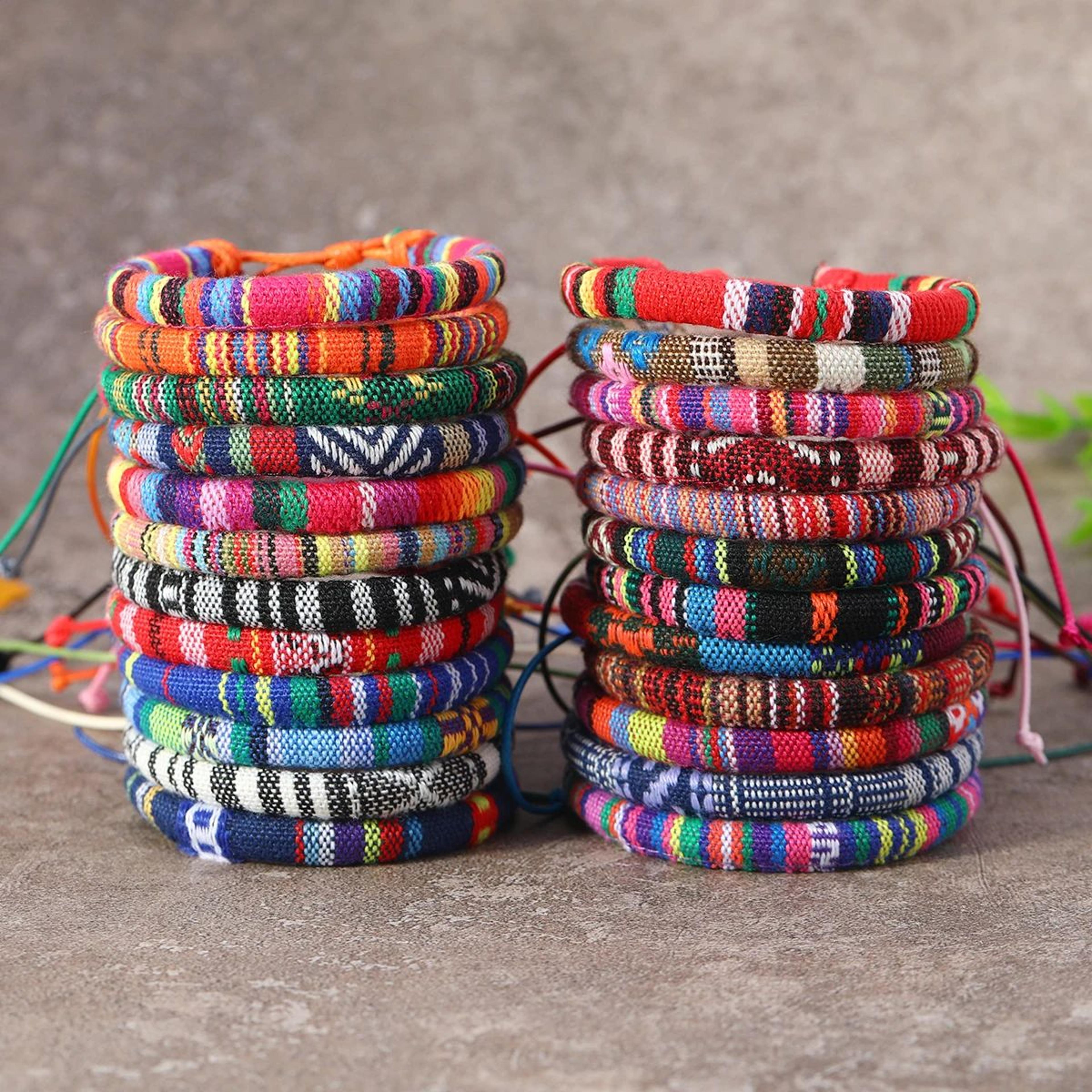 24Piece Boho Woven Friendship Bracelet Set For Men And Women 7