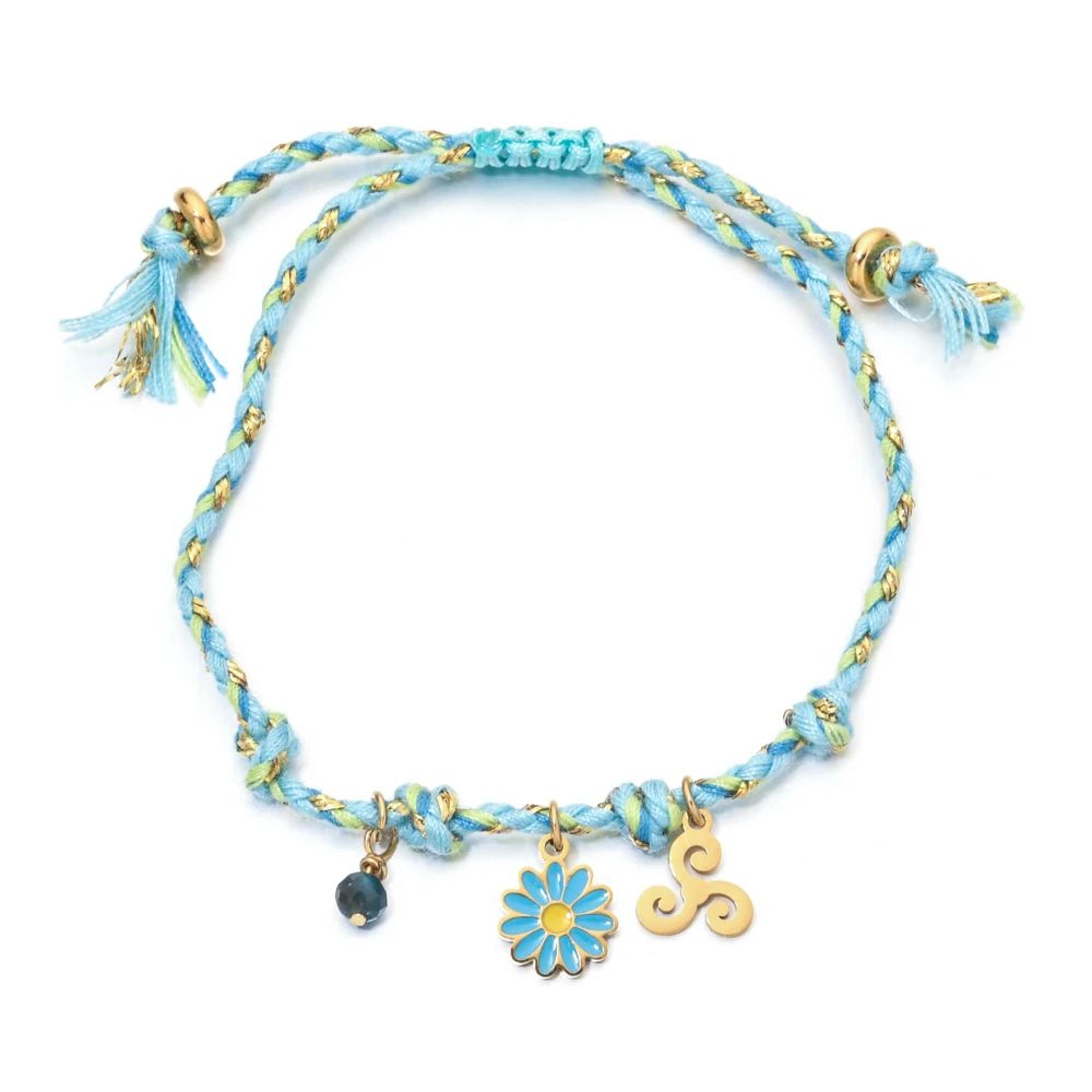 Handmade Ocean Charm Braided Bracelet With Starfish Shell And Fish Pendants 15