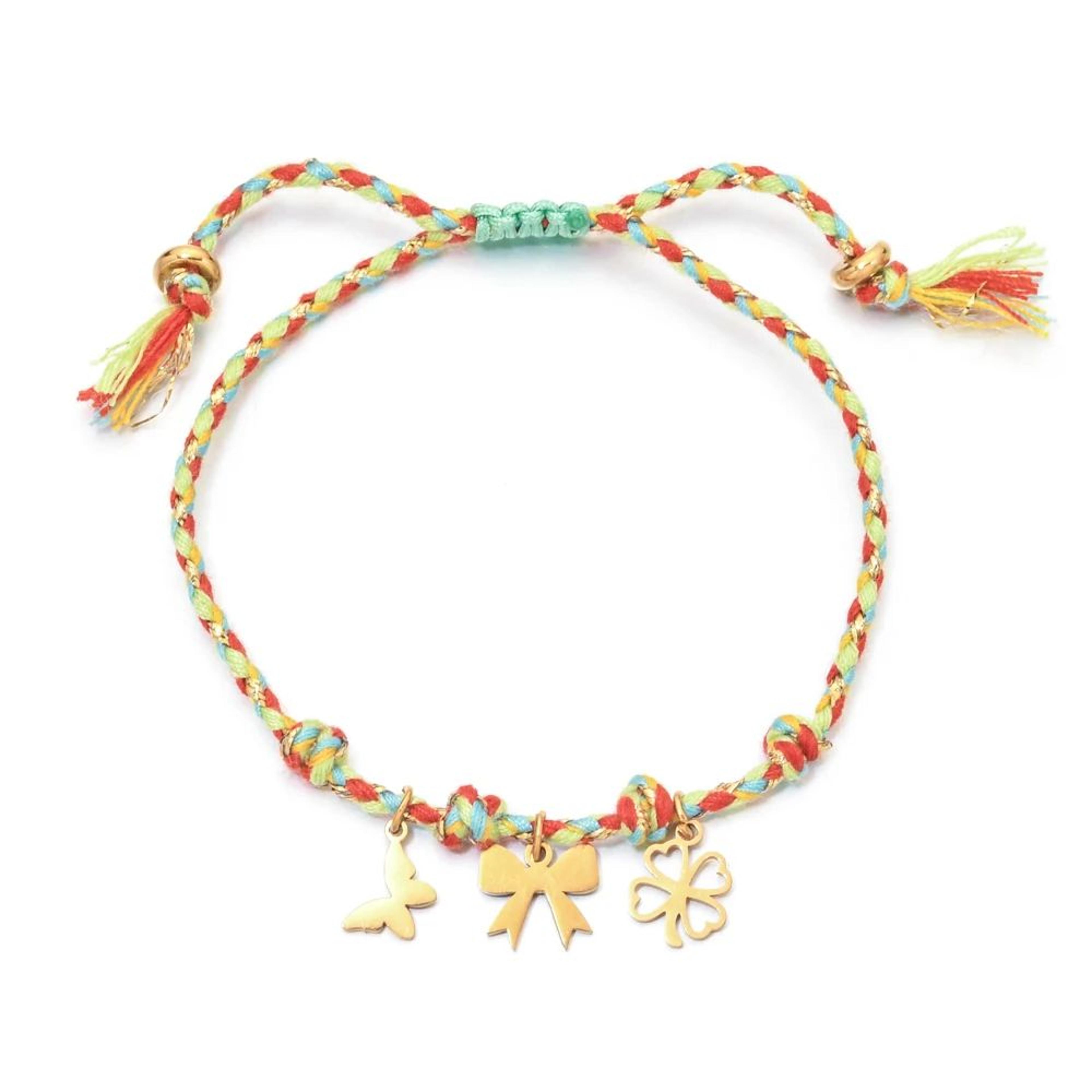 Handmade Ocean Charm Braided Bracelet With Starfish Shell And Fish Pendants 19
