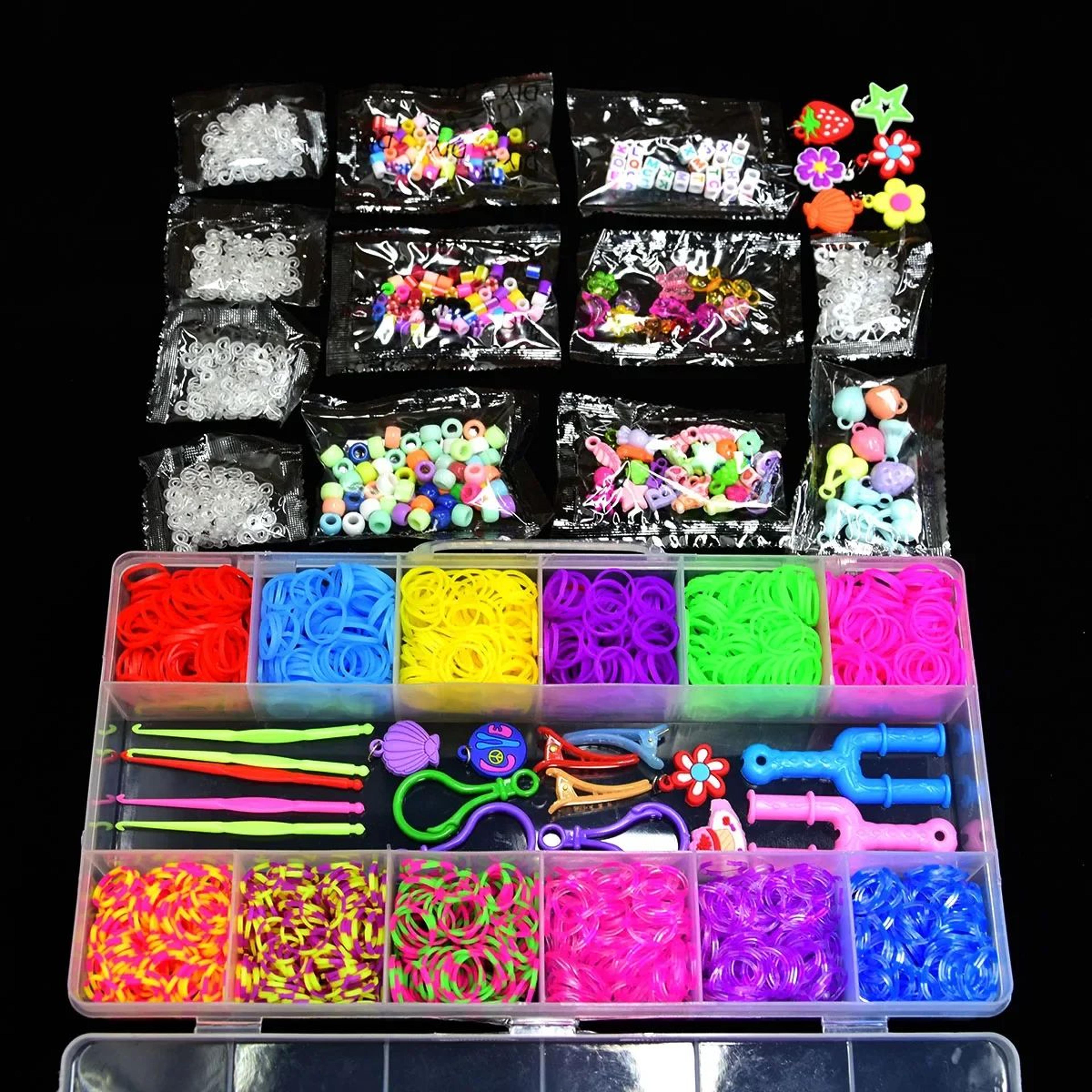 1800PCS Loom Bands Bracelet Making Kit With DIY Tools And Storage Box 1
