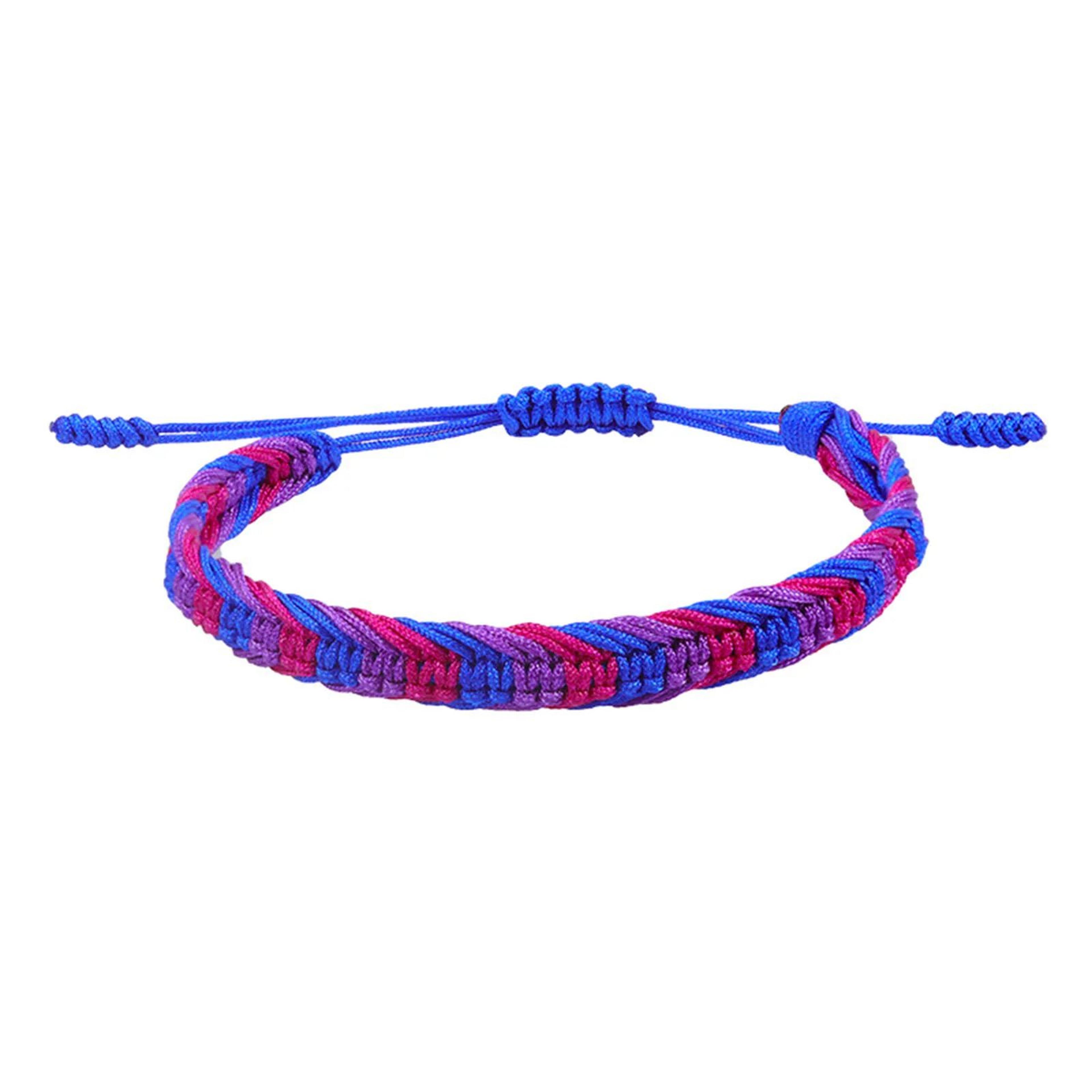 Boho Braided Friendship Bracelet Adjustable Multicolor Woven String Bracelet 1PC 5