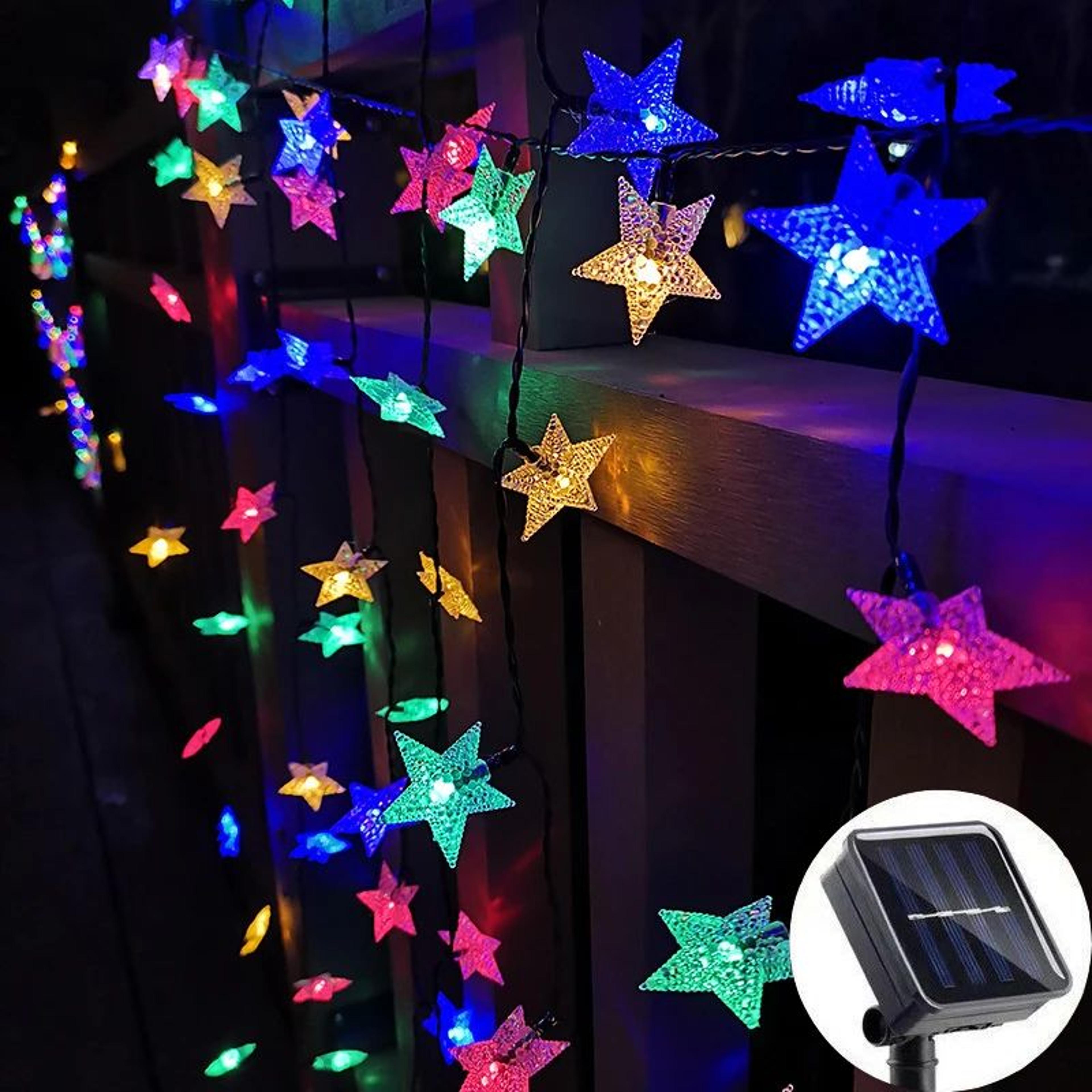 Solar Star String Lights Outdoor Waterproof 8Mode Fairy Lights 2