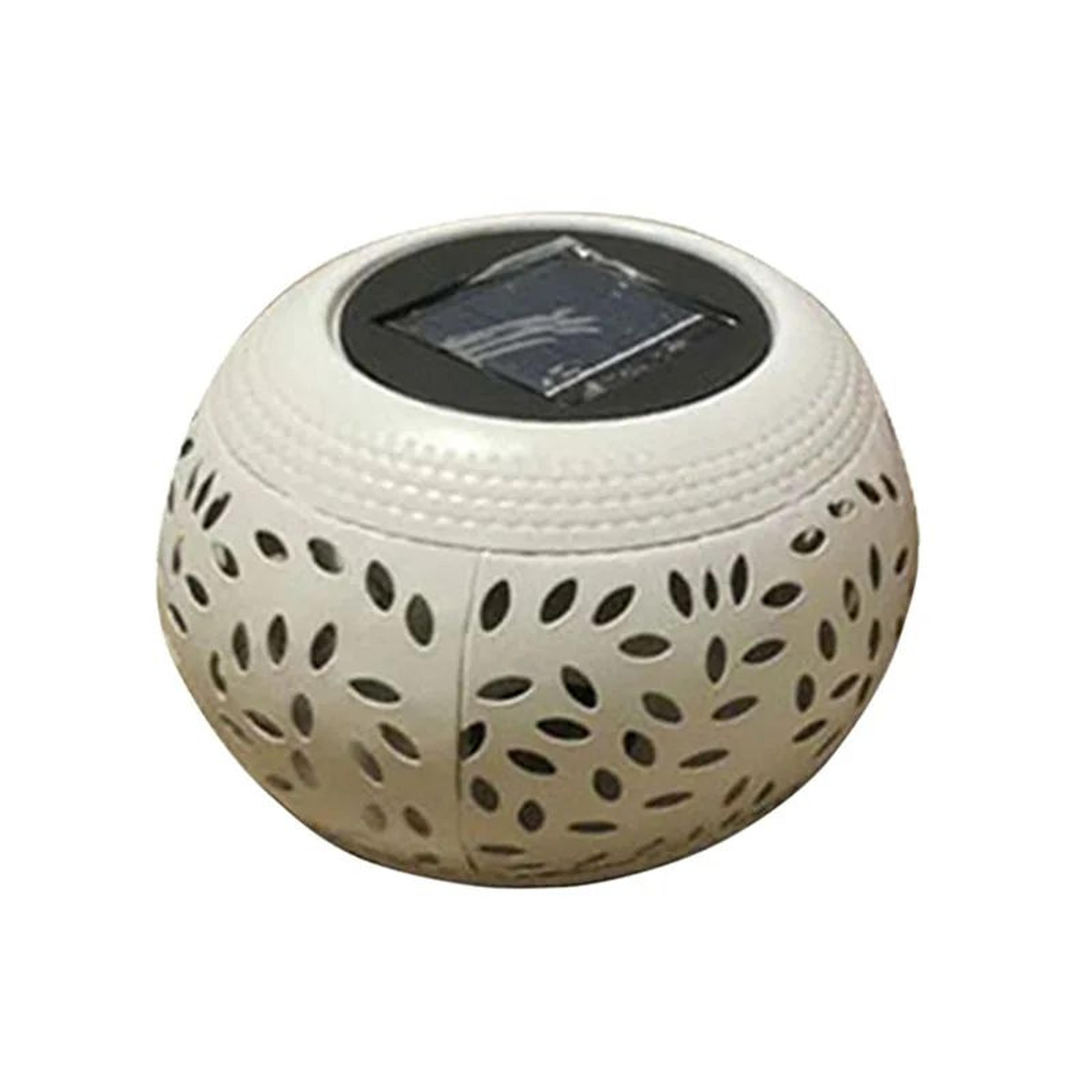 Solar Ceramic Pot Light Color Changing Waterproof Garden Lamp 2