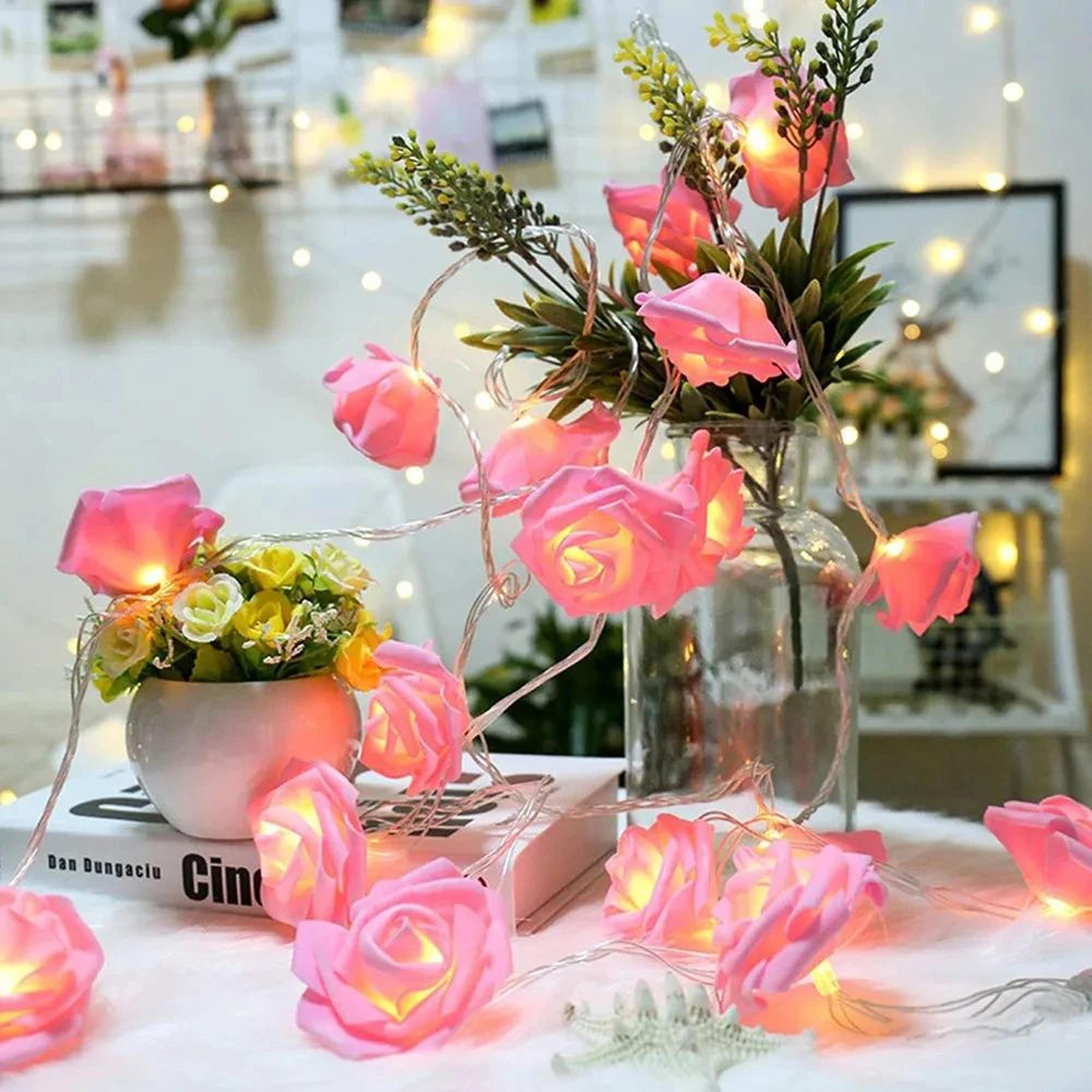LED Rose Flower String Lights For Wedding And Romantic Decor 4