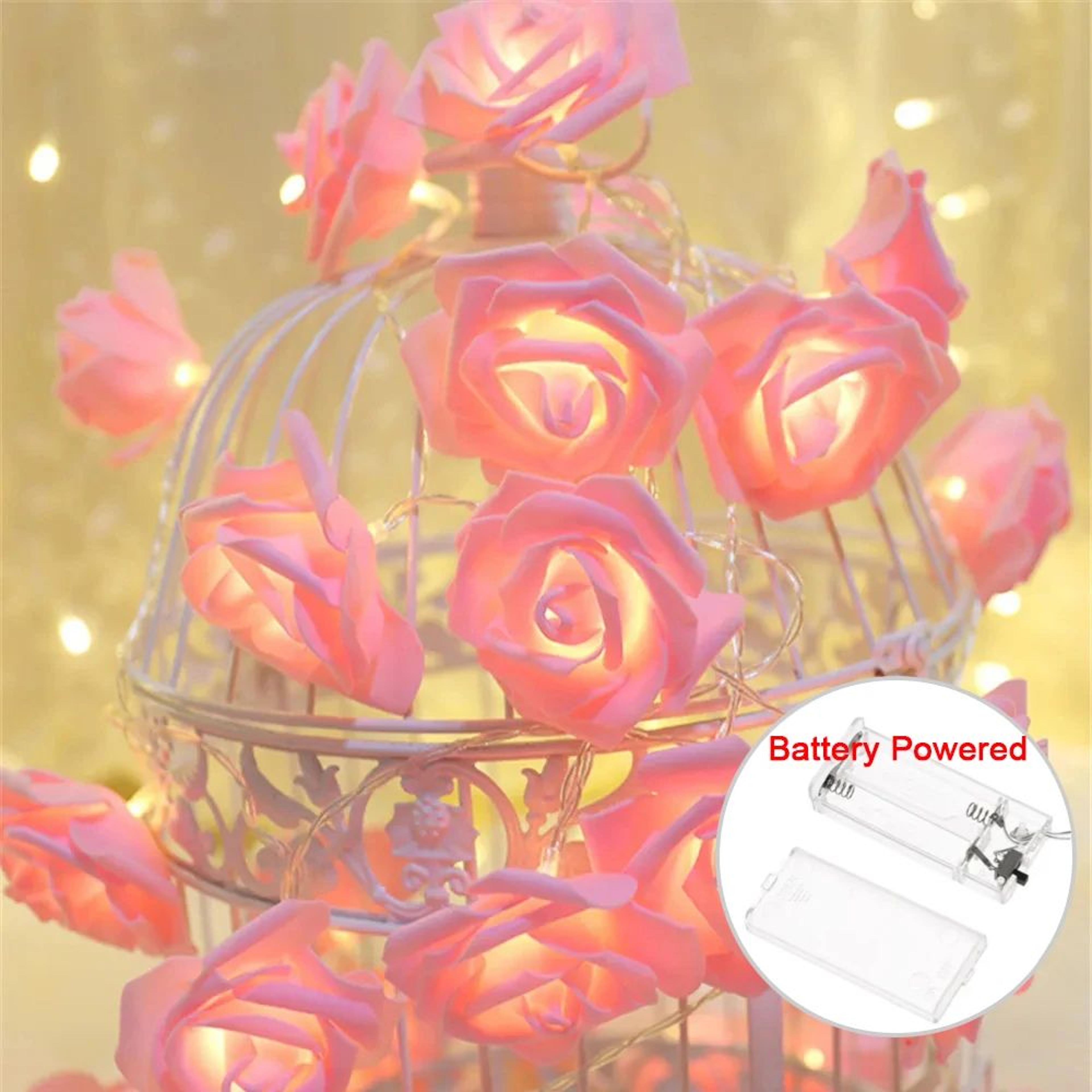 LED Rose Flower String Lights For Wedding And Romantic Decor 14