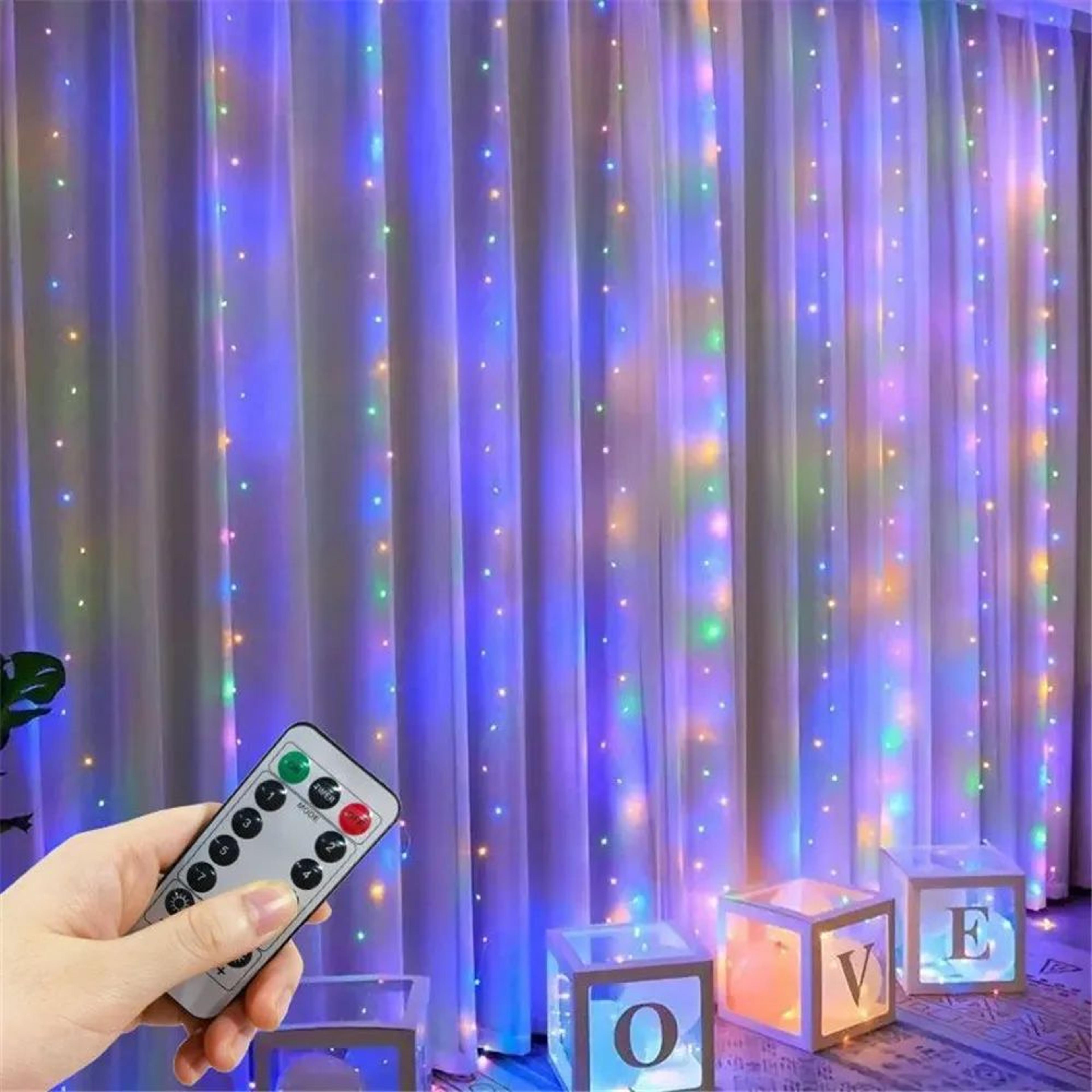 USB LED Curtain Fairy Lights With 8 Lighting Modes 7