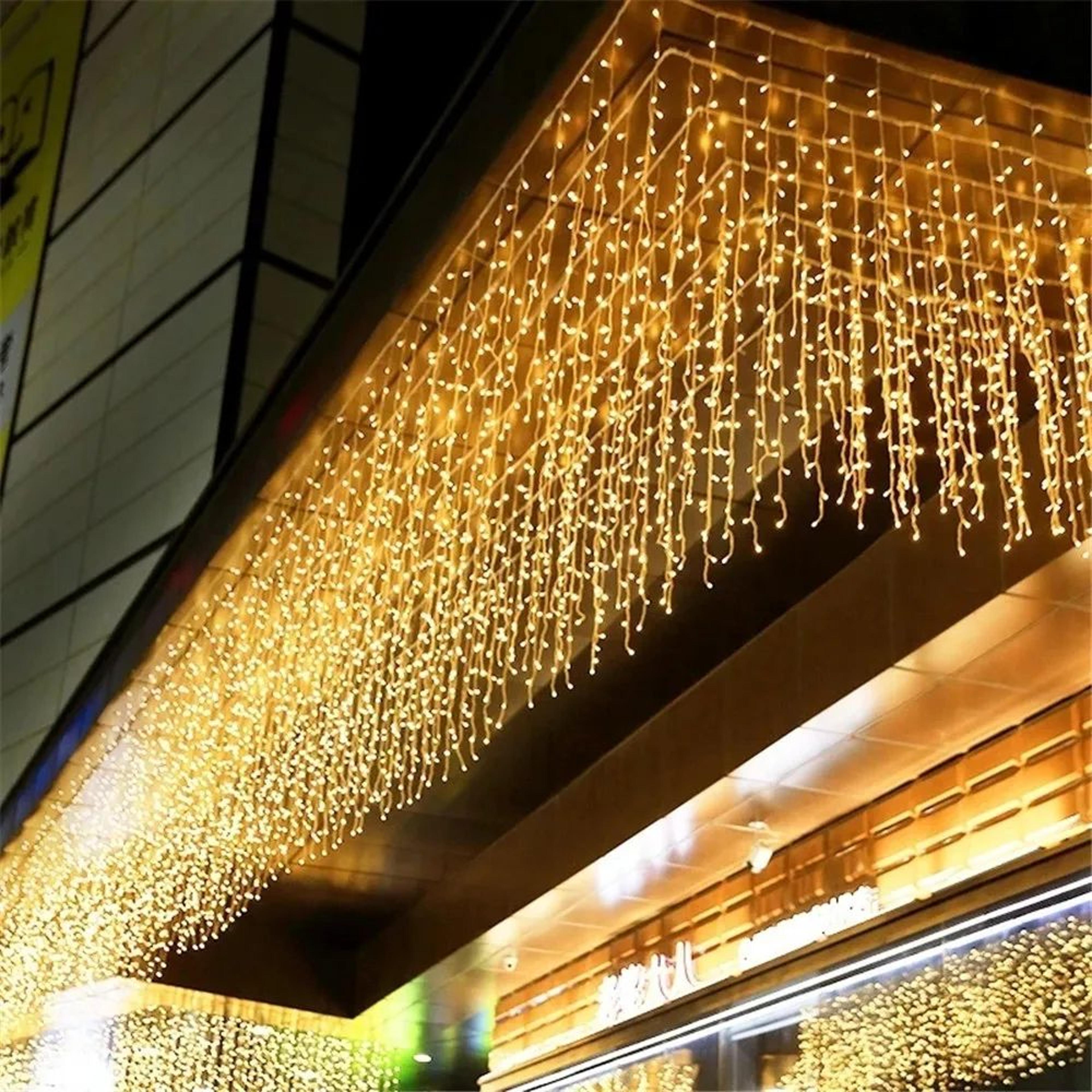 5M LED Waterfall Curtain String Lights With 8 Lighting Modes 4