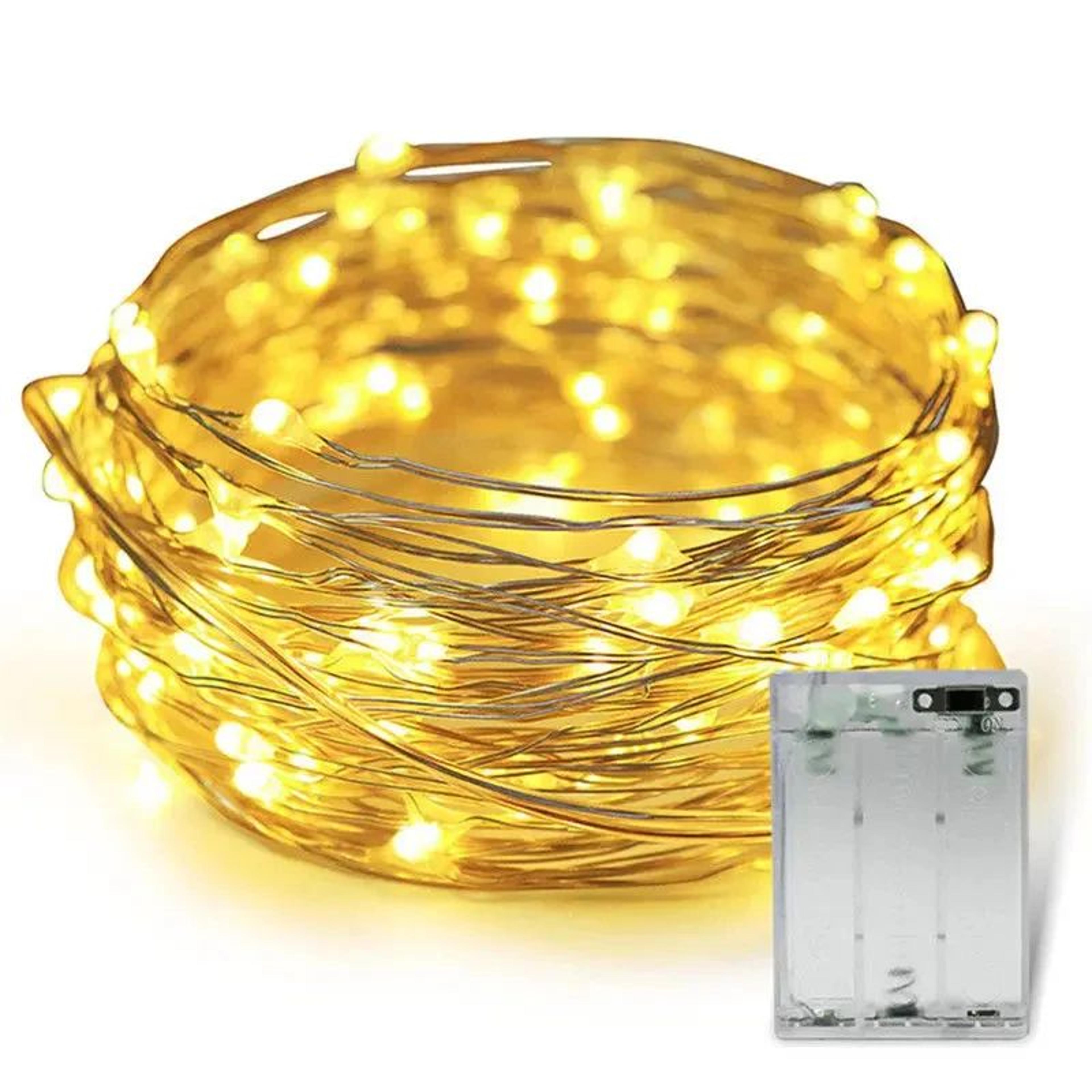 Battery Powered LED Copper Wire Fairy String Lights 1 Pack 2